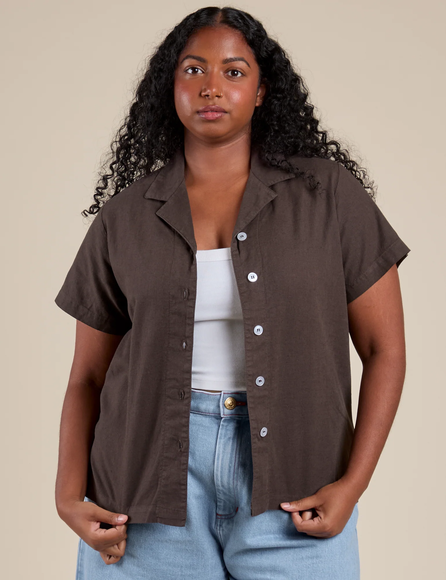 Pantry Button-Up - Espresso Brown - Image 10