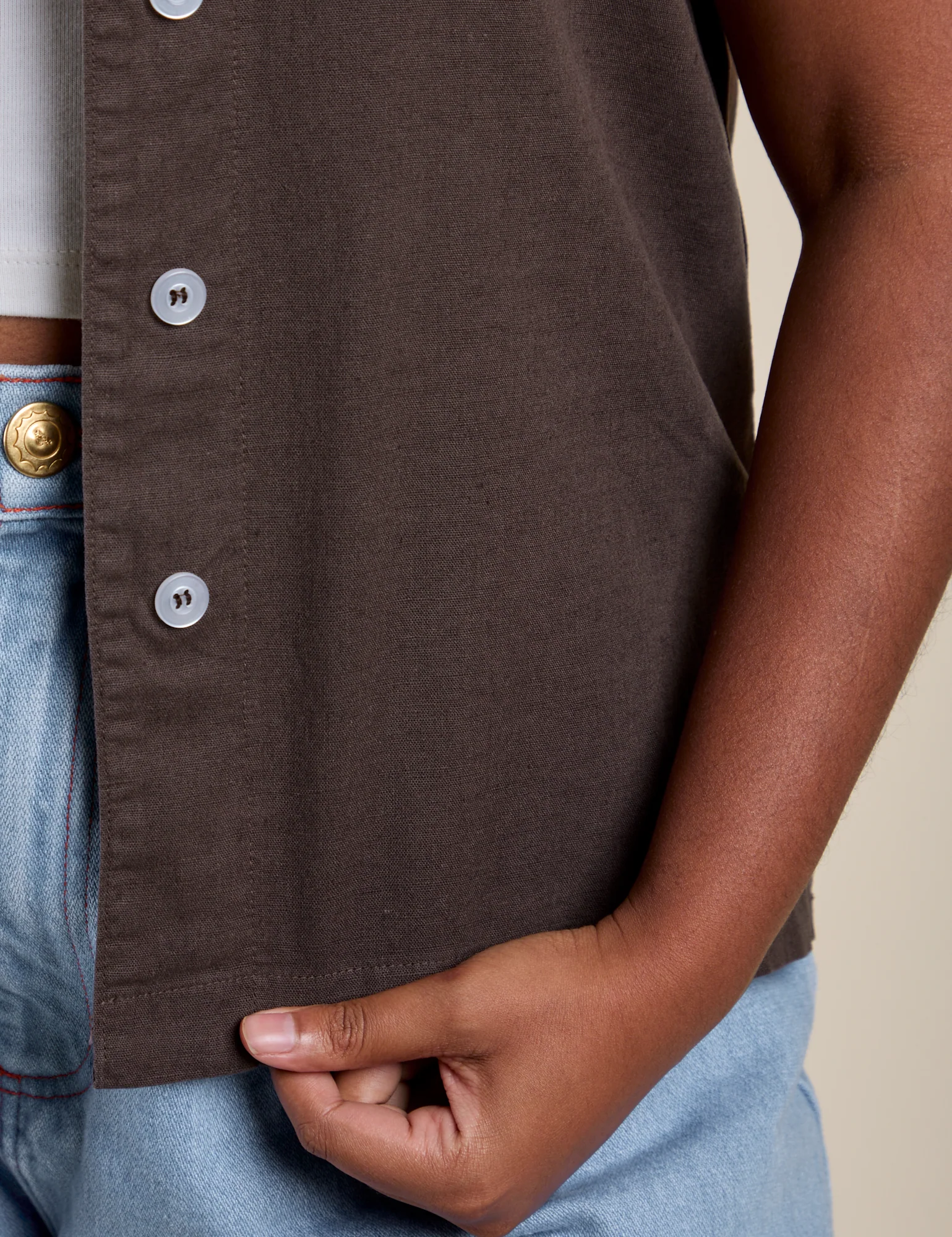 Pantry Button-Up - Espresso Brown - Image 11