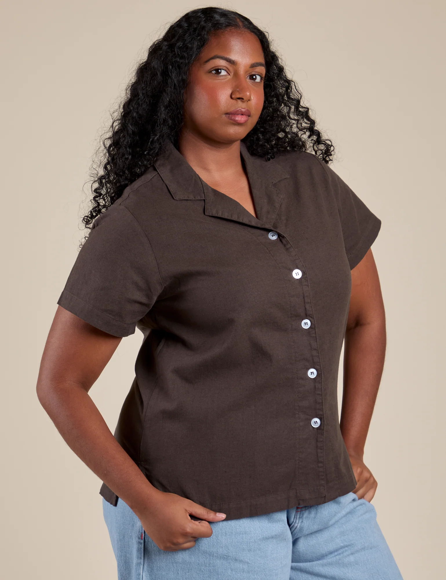 Pantry Button-Up - Espresso Brown - Image 15