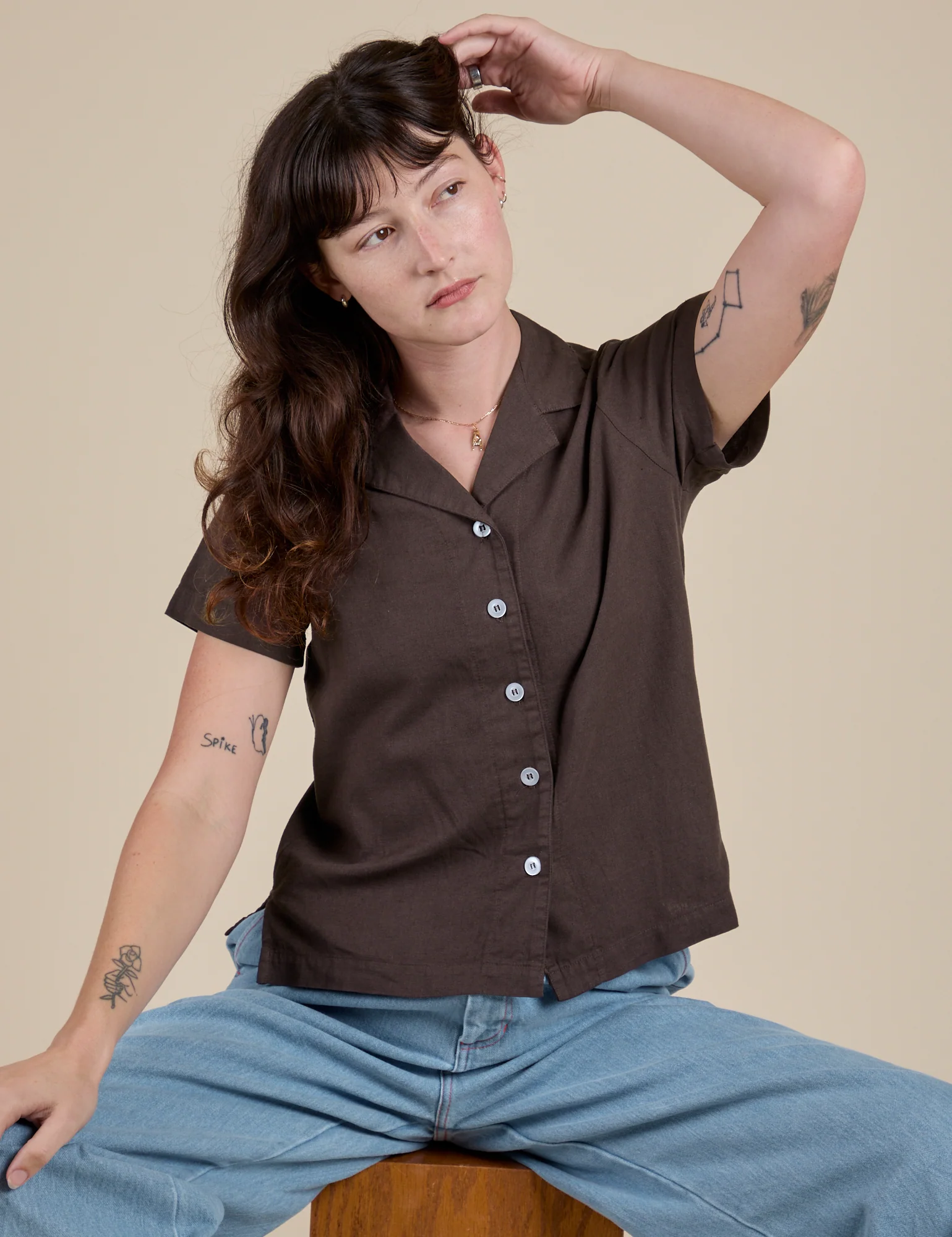 Pantry Button-Up - Espresso Brown - Image 28