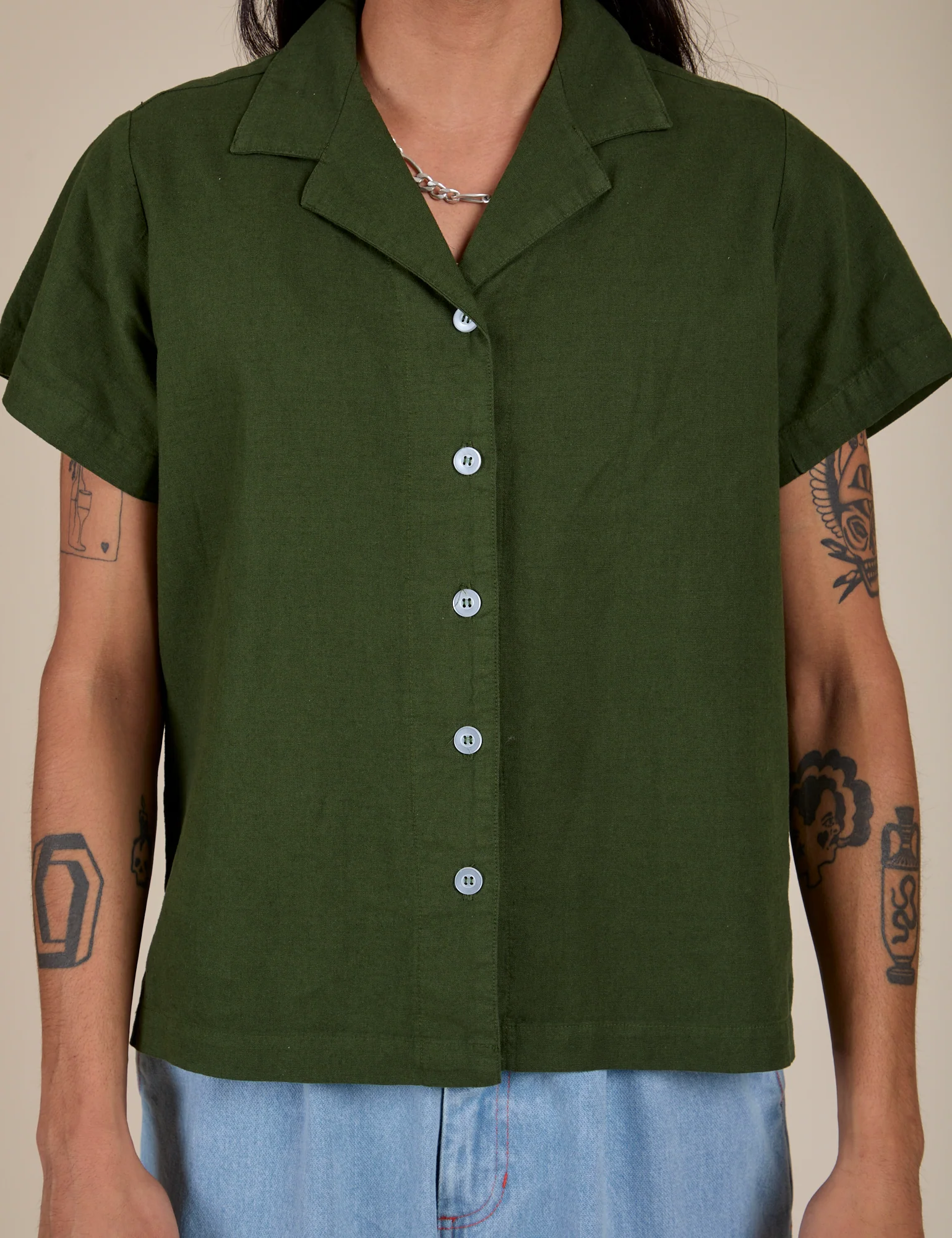 Pantry Button-Up - Evergreen - Image 15