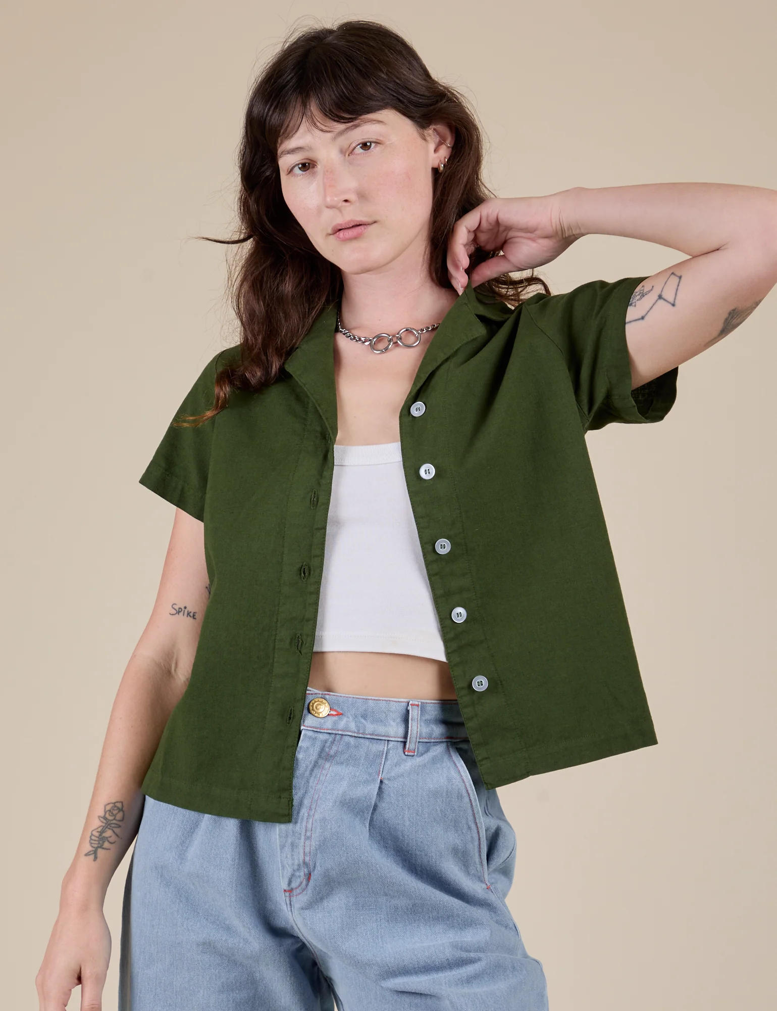Pantry Button-Up - Evergreen - Image 9