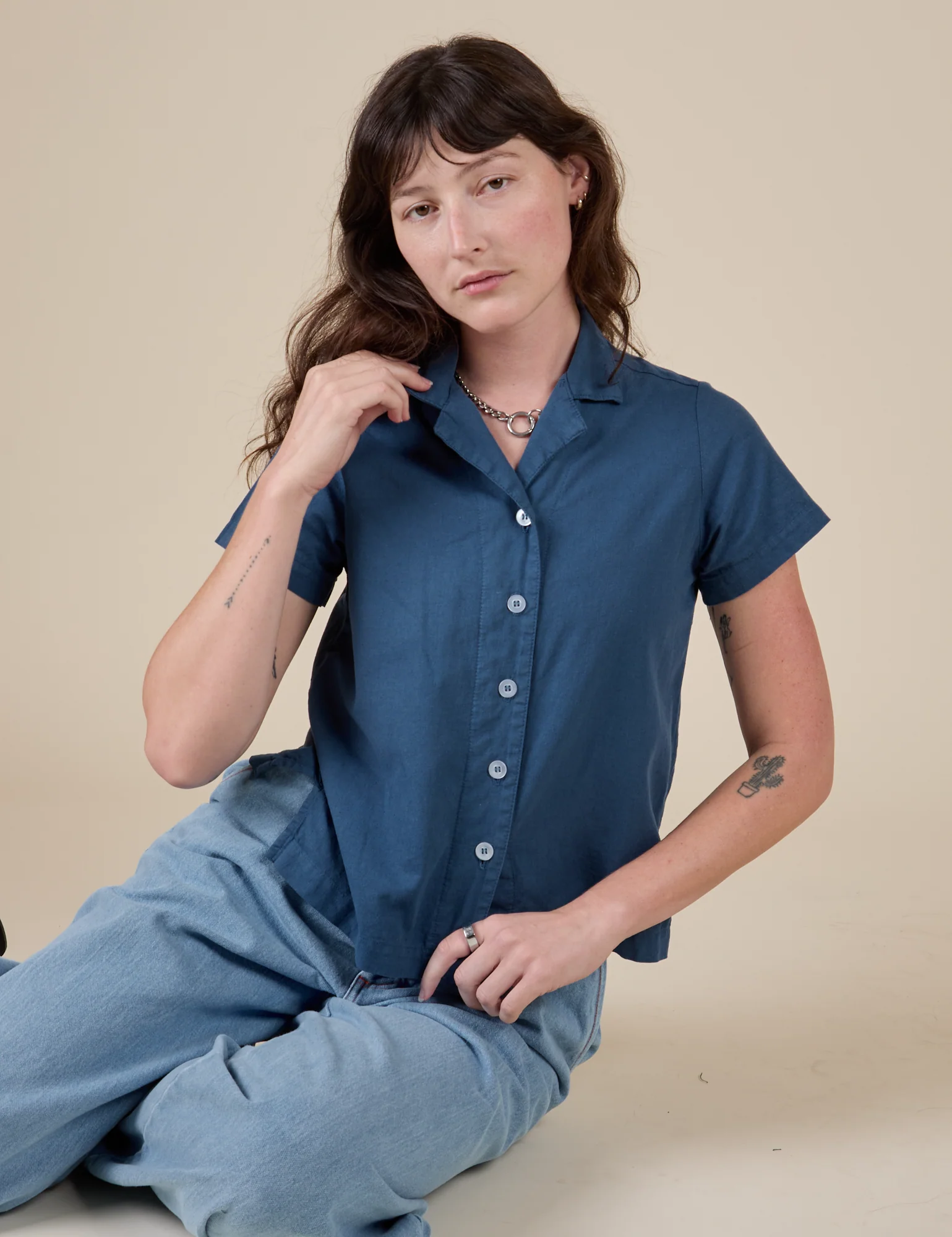 Pantry Button-Up - French Blue - Image 10