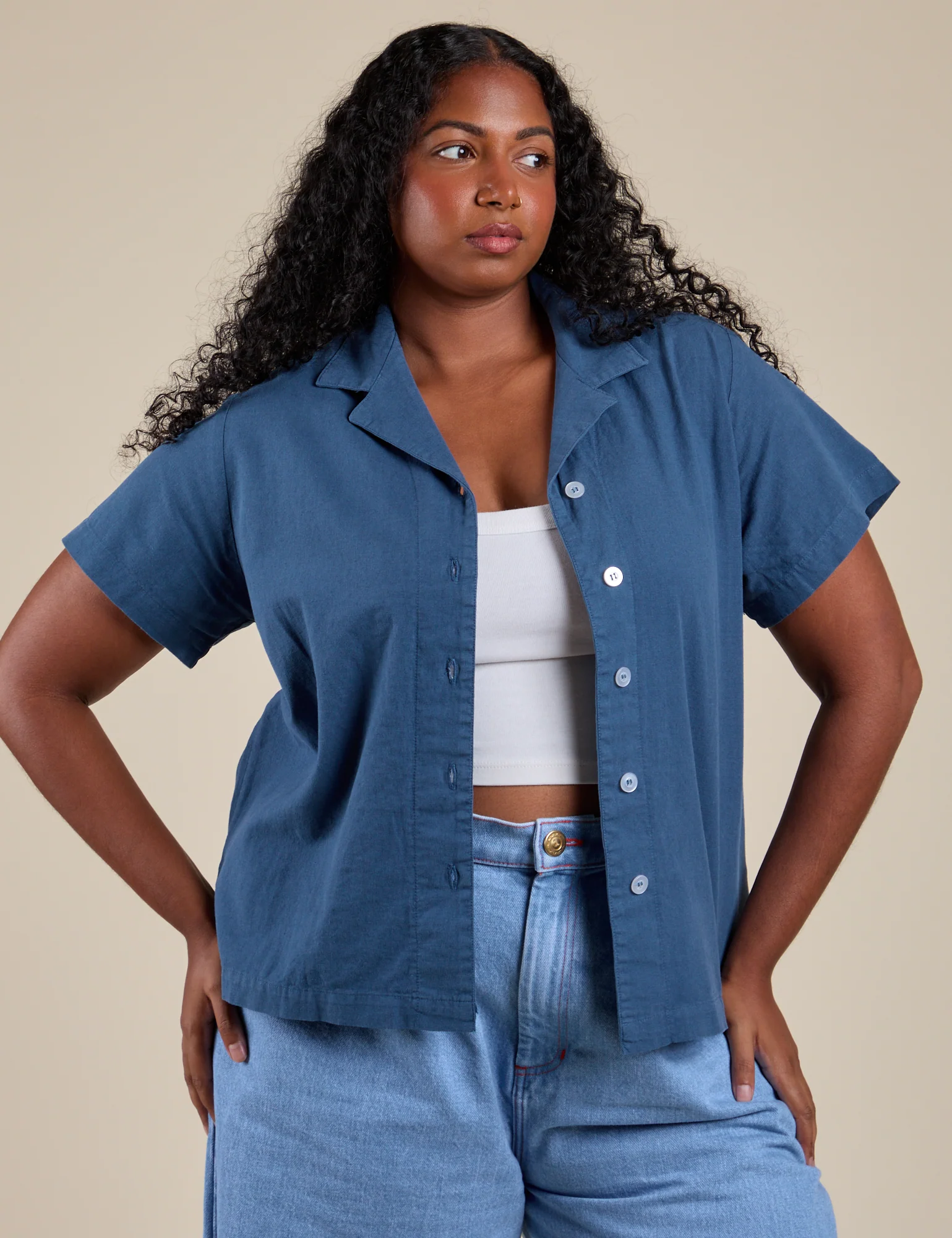 Pantry Button-Up - French Blue - Image 11