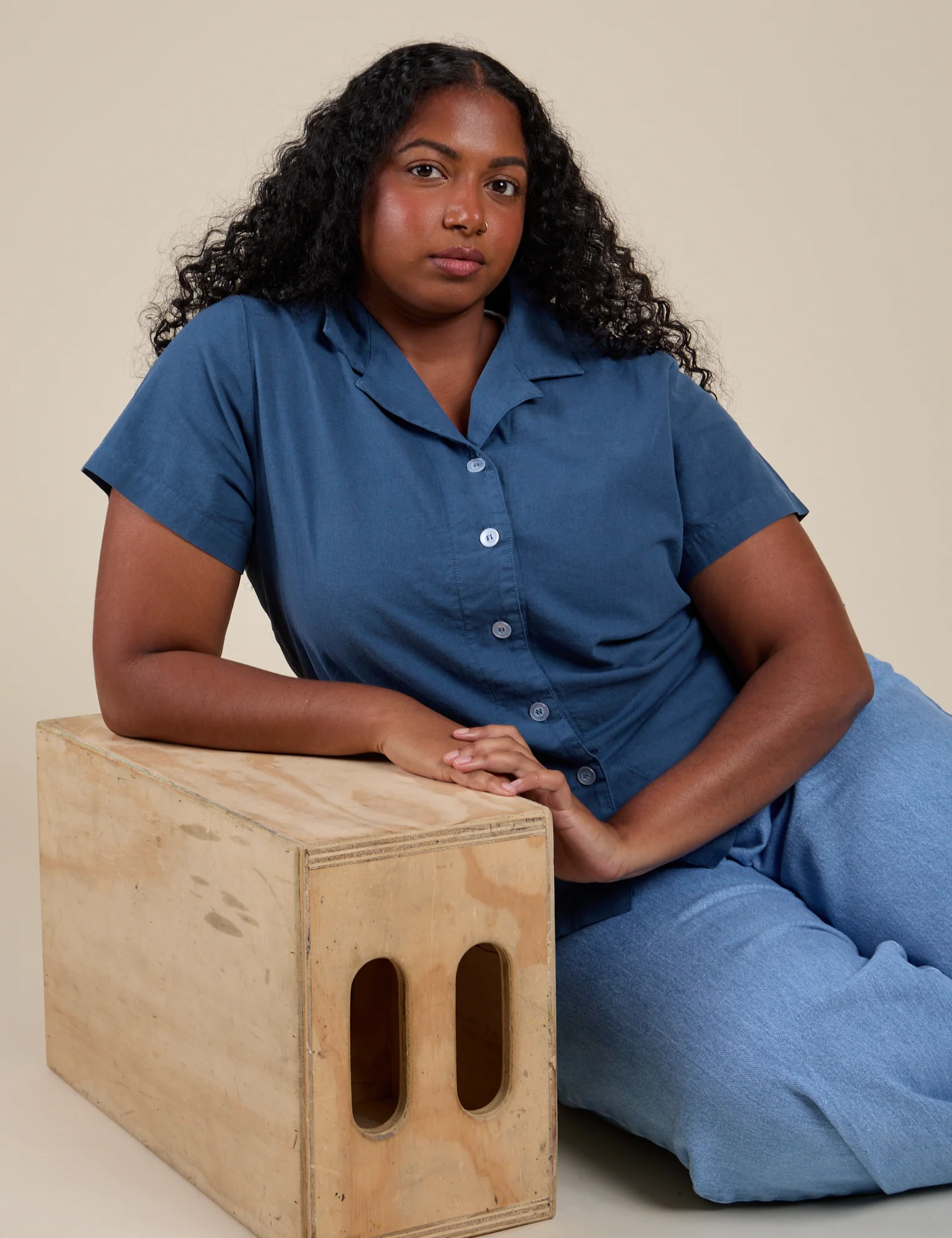 Pantry Button-Up - French Blue - Image 17