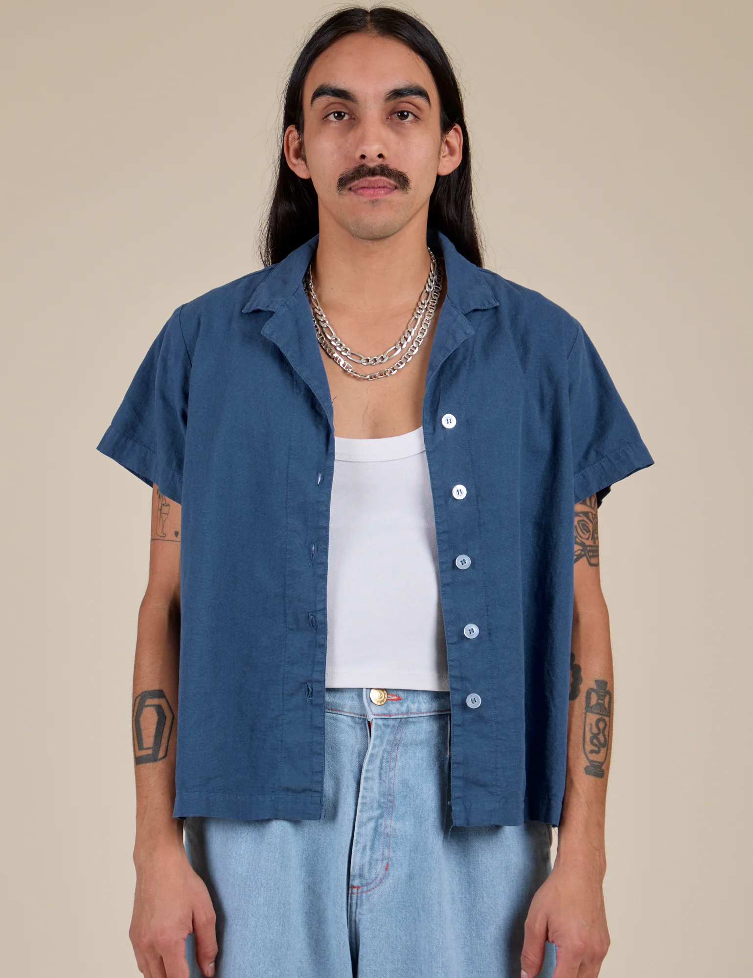 Pantry Button-Up - French Blue - Image 18