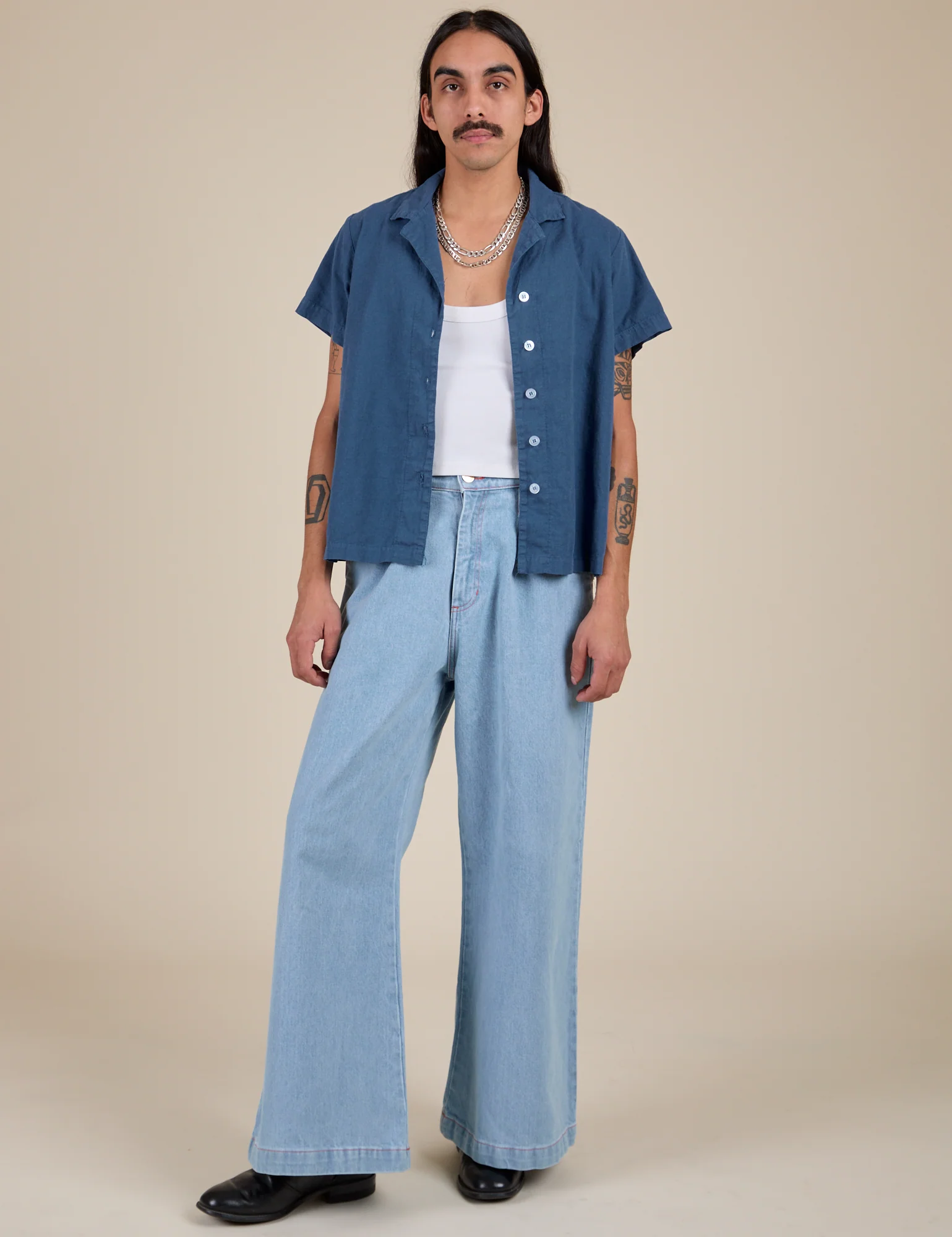 Pantry Button-Up - French Blue - Image 19