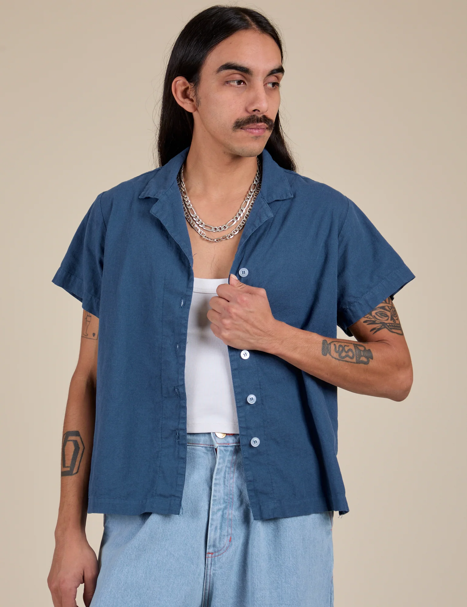 Pantry Button-Up - French Blue - Image 20