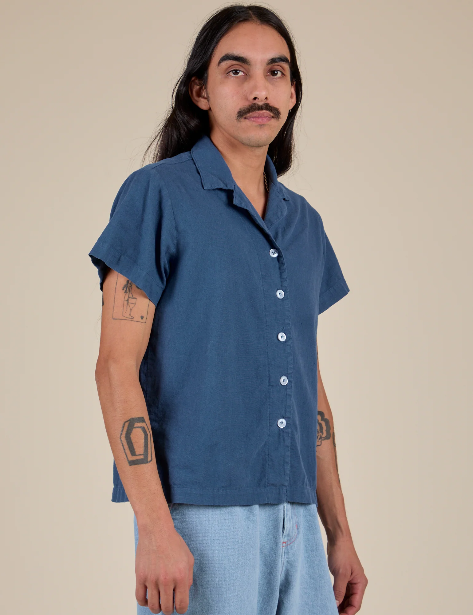Pantry Button-Up - French Blue - Image 23