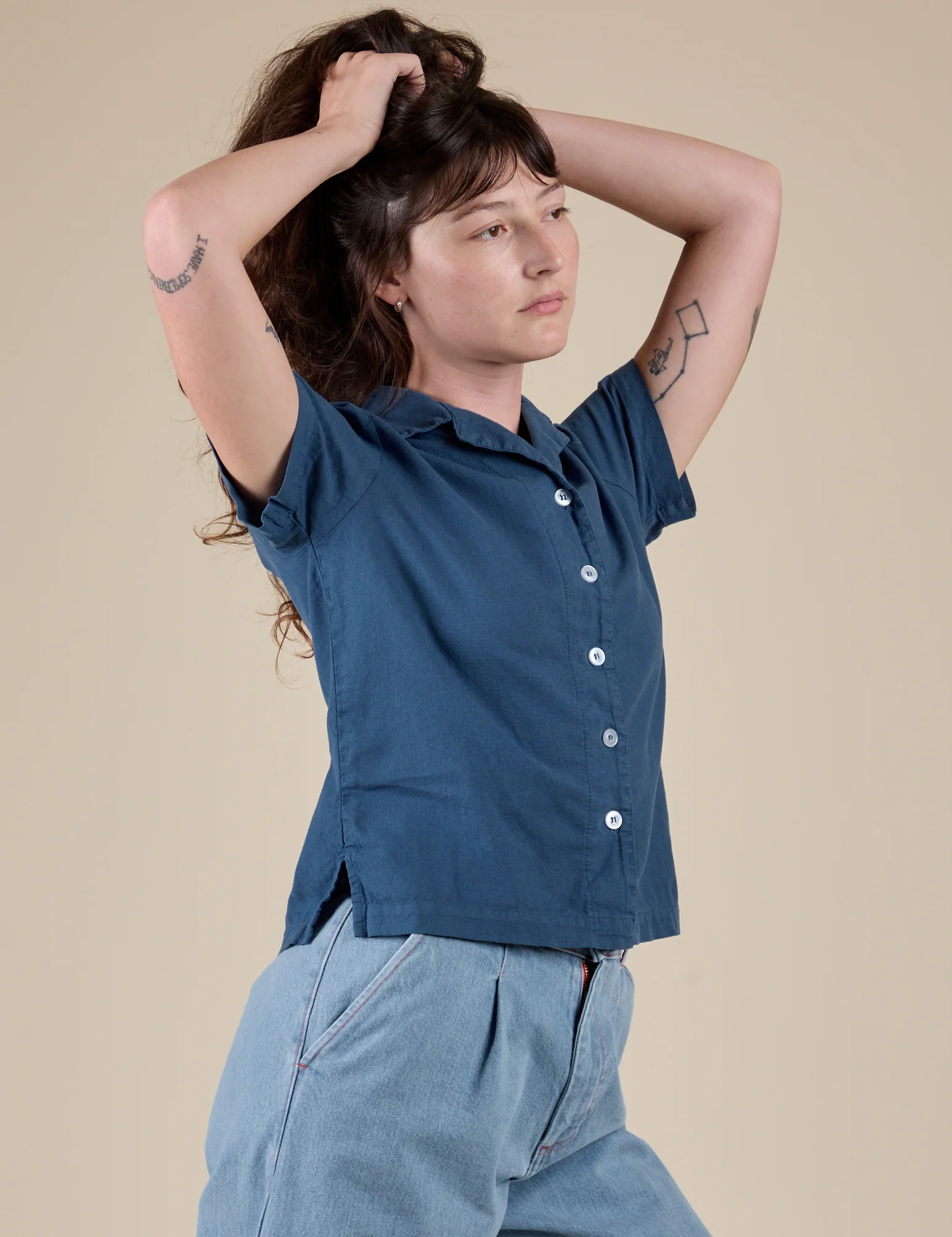 Pantry Button-Up - French Blue - Image 6