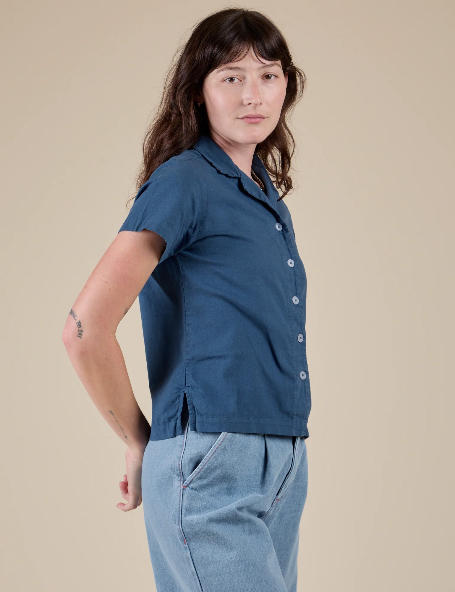 Pantry Button-Up - French Blue - Image 7