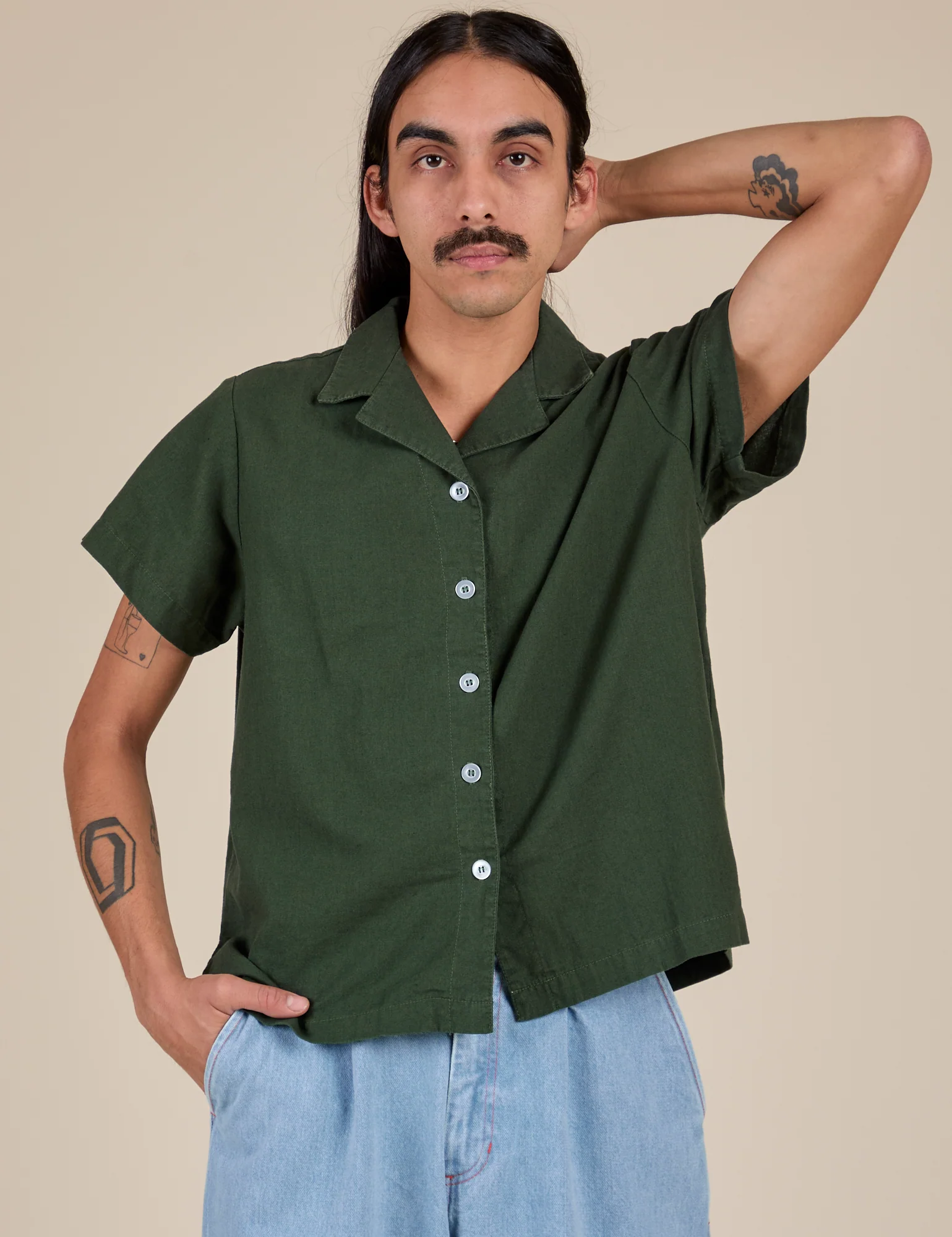Pantry Button-Up - Swamp Green *FINAL SALE* - Image 8