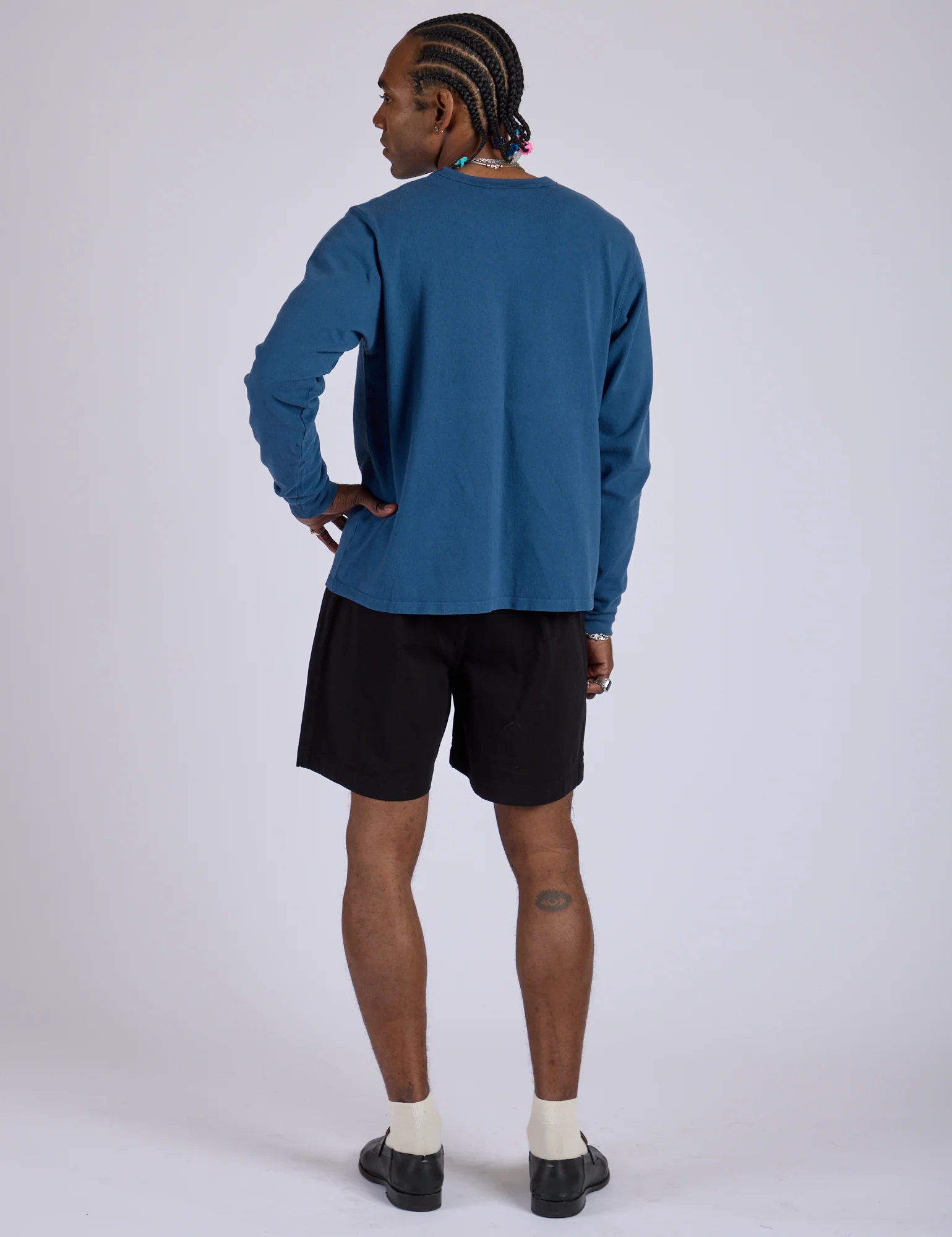 Pleated Trouser Shorts - Basic Black - Image 13