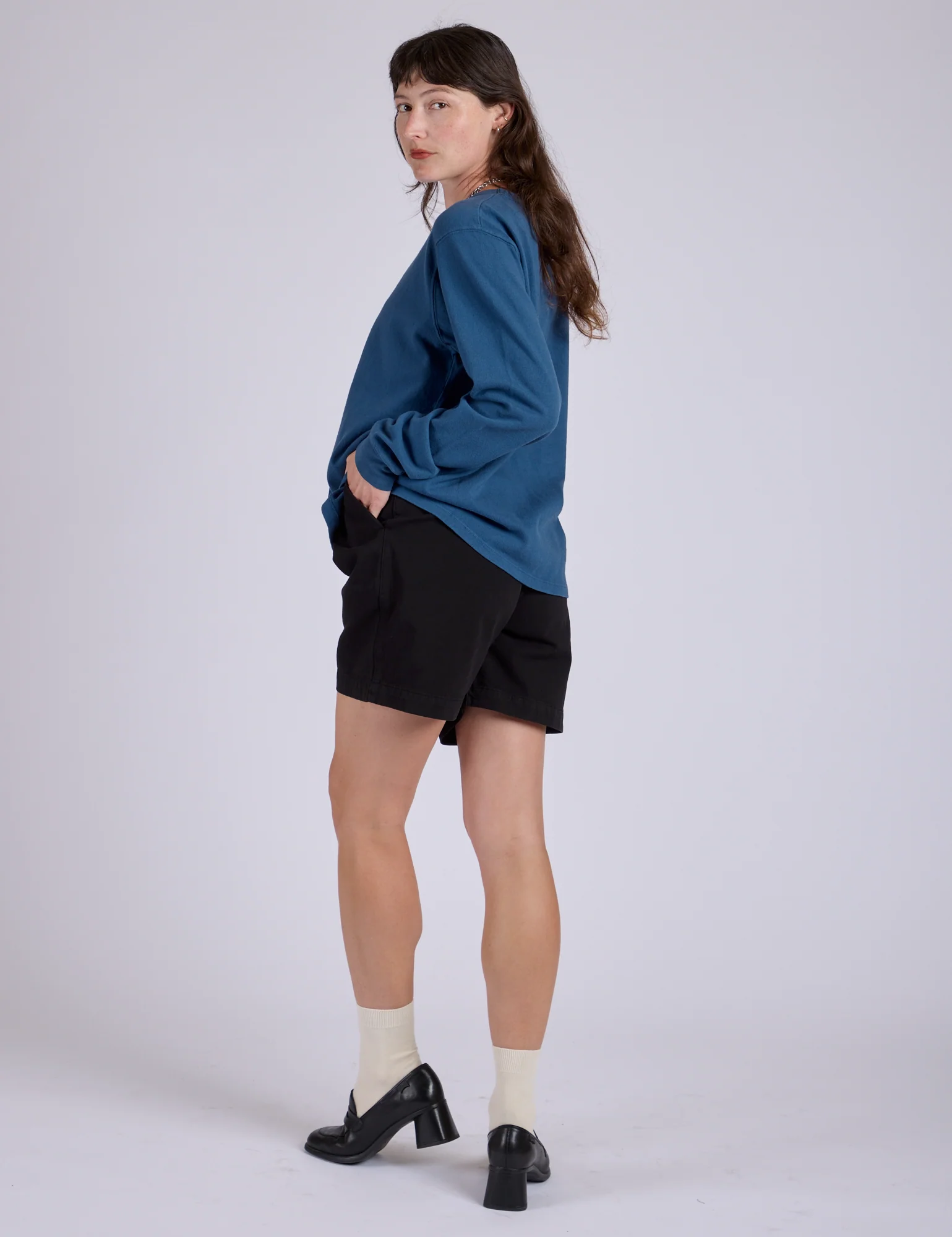Pleated Trouser Shorts - Basic Black - Image 24