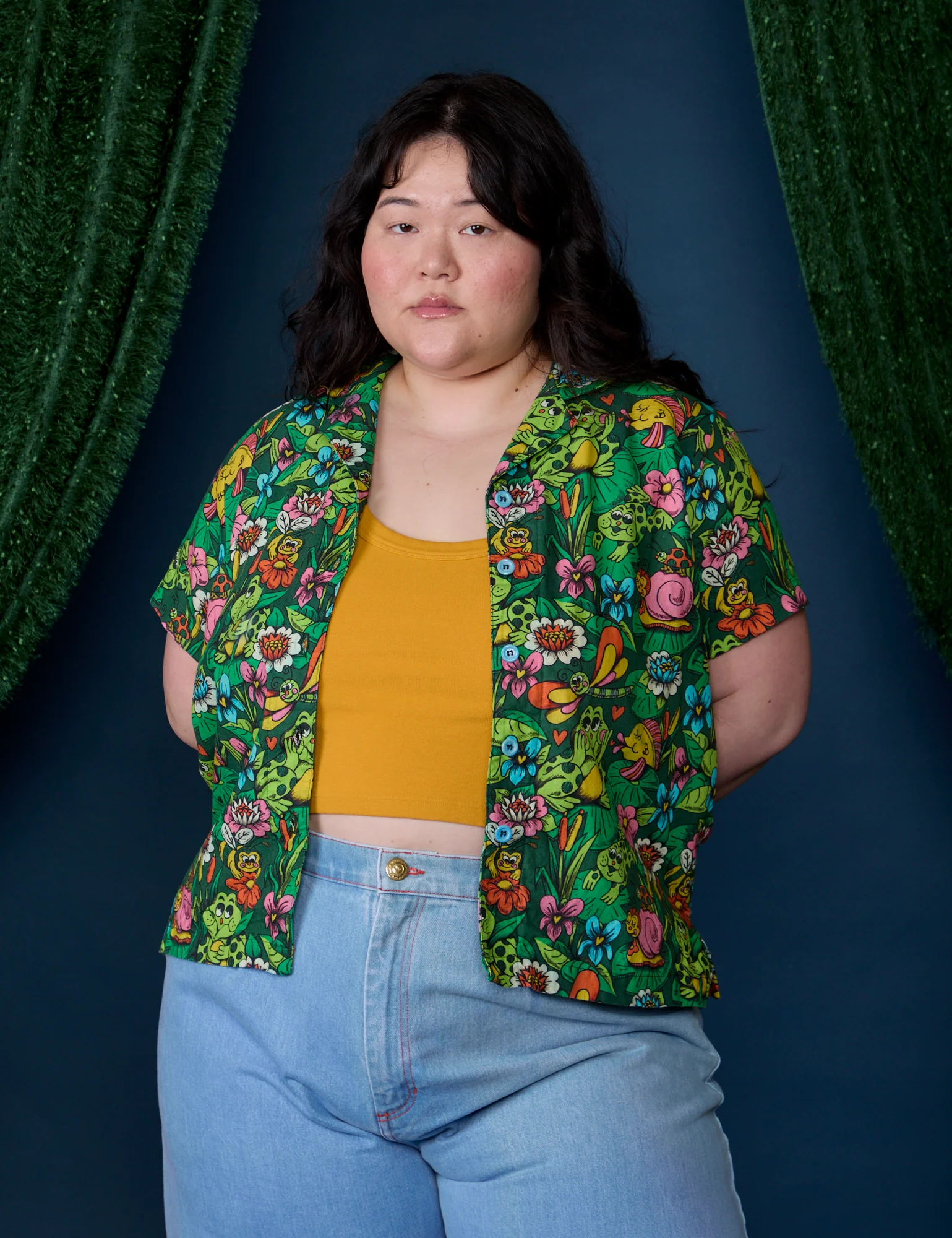 Pond Party Pantry Button-Up