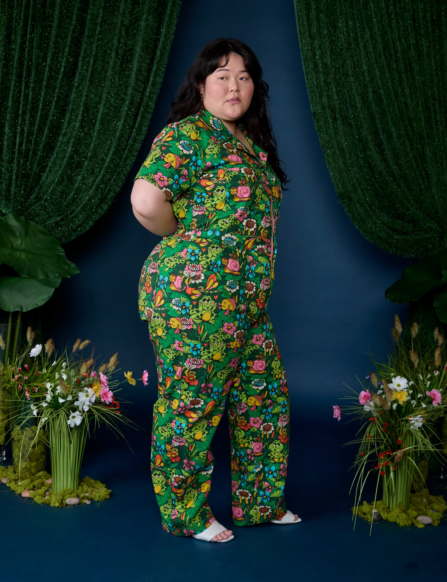 Pond Party Print Jumpsuit - Image 13