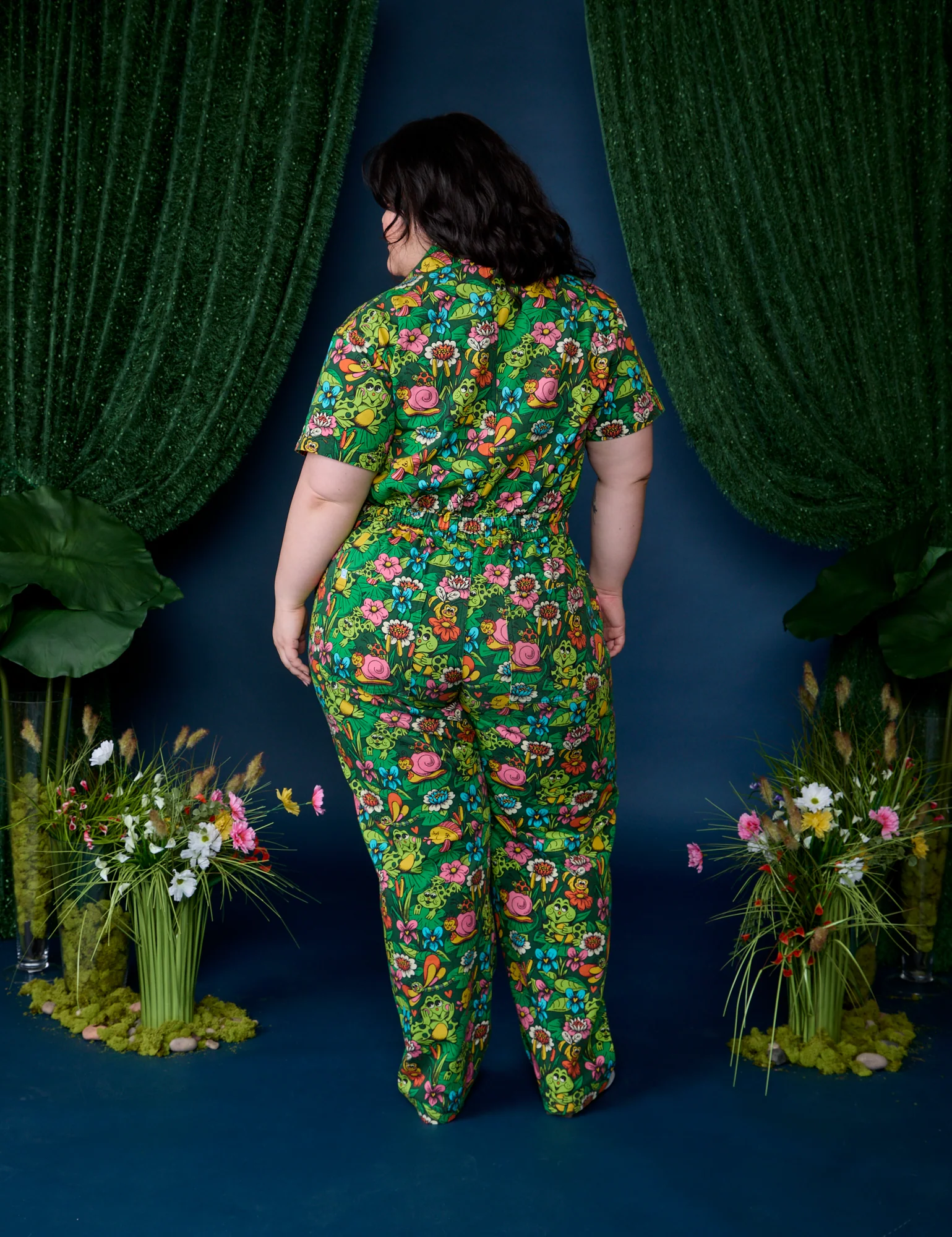 Pond Party Print Jumpsuit - Image 15
