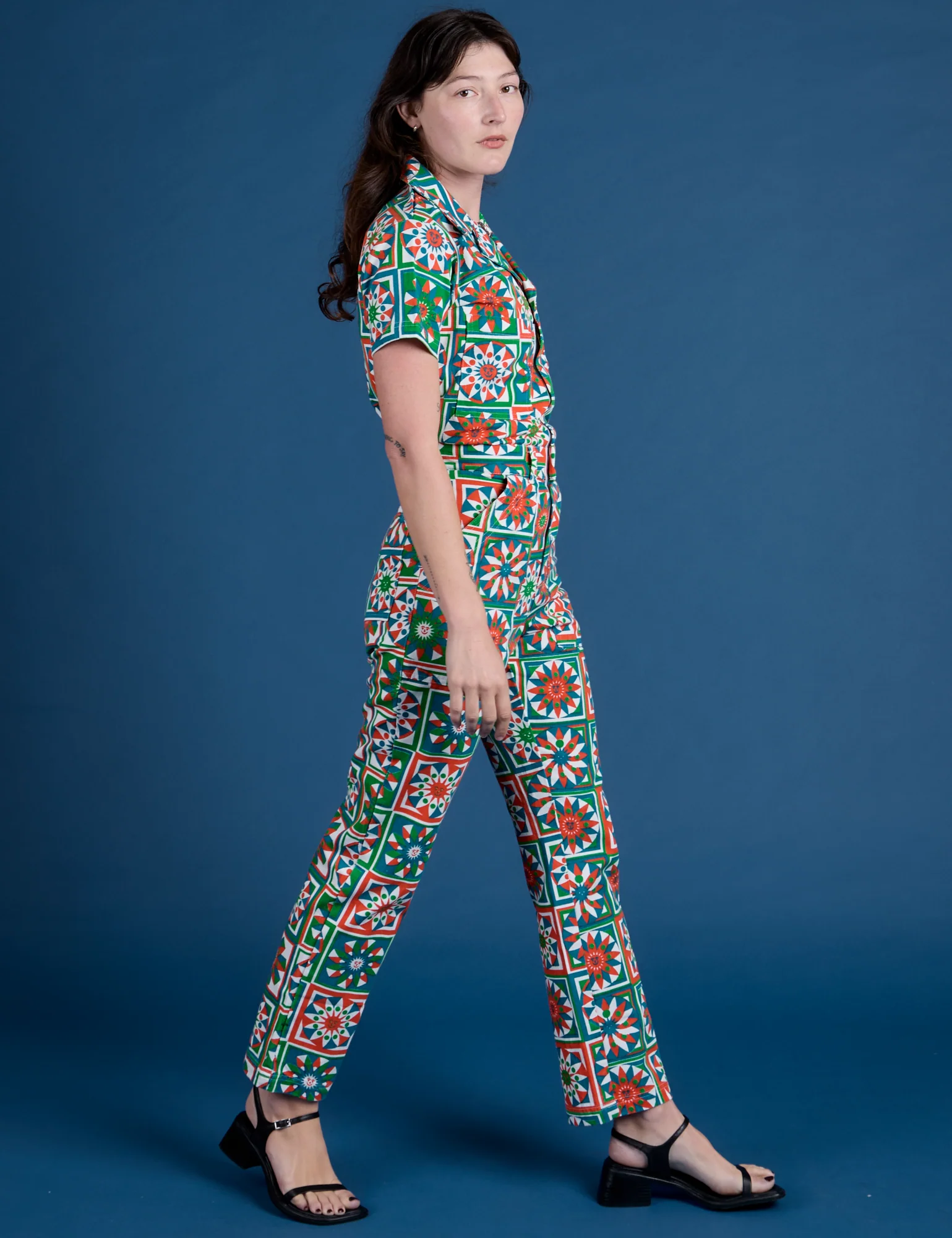 Quilt Print Jumpsuit *FINAL SALE* - Image 19