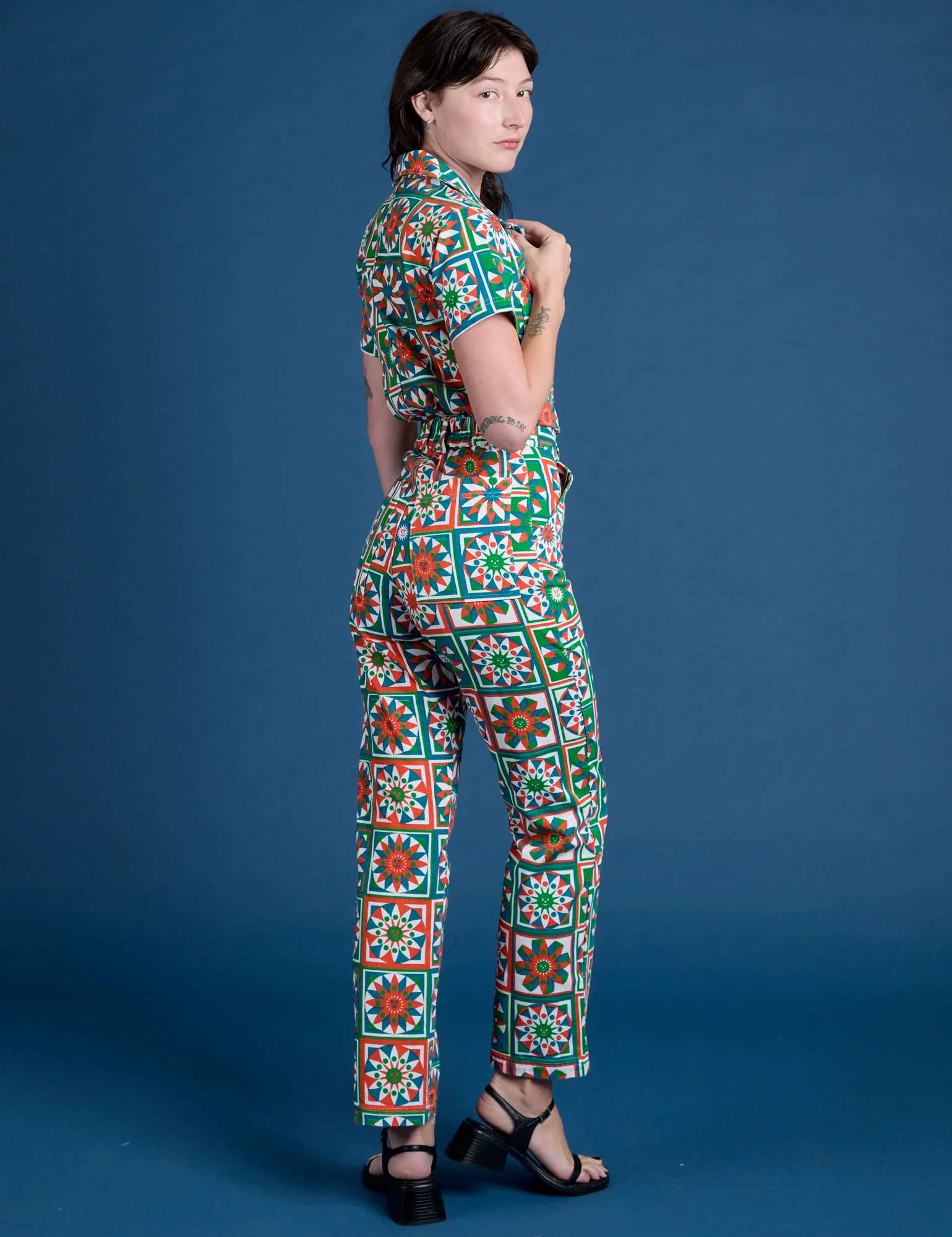 Quilt Print Jumpsuit *FINAL SALE* - Image 20