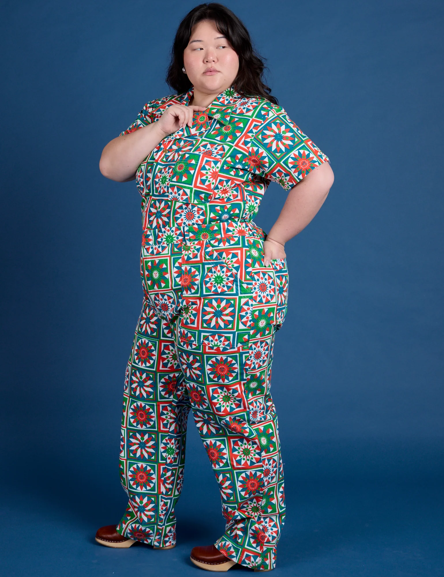 Quilt Print Jumpsuit *FINAL SALE* - Image 5
