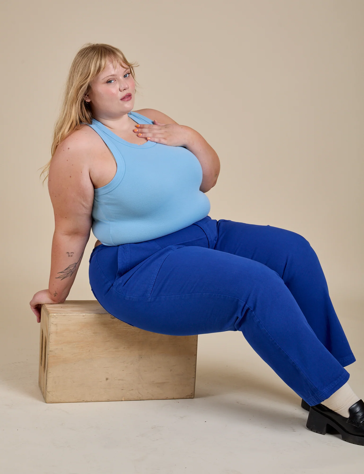 Racerback Tank - Baby Blue - Image 14