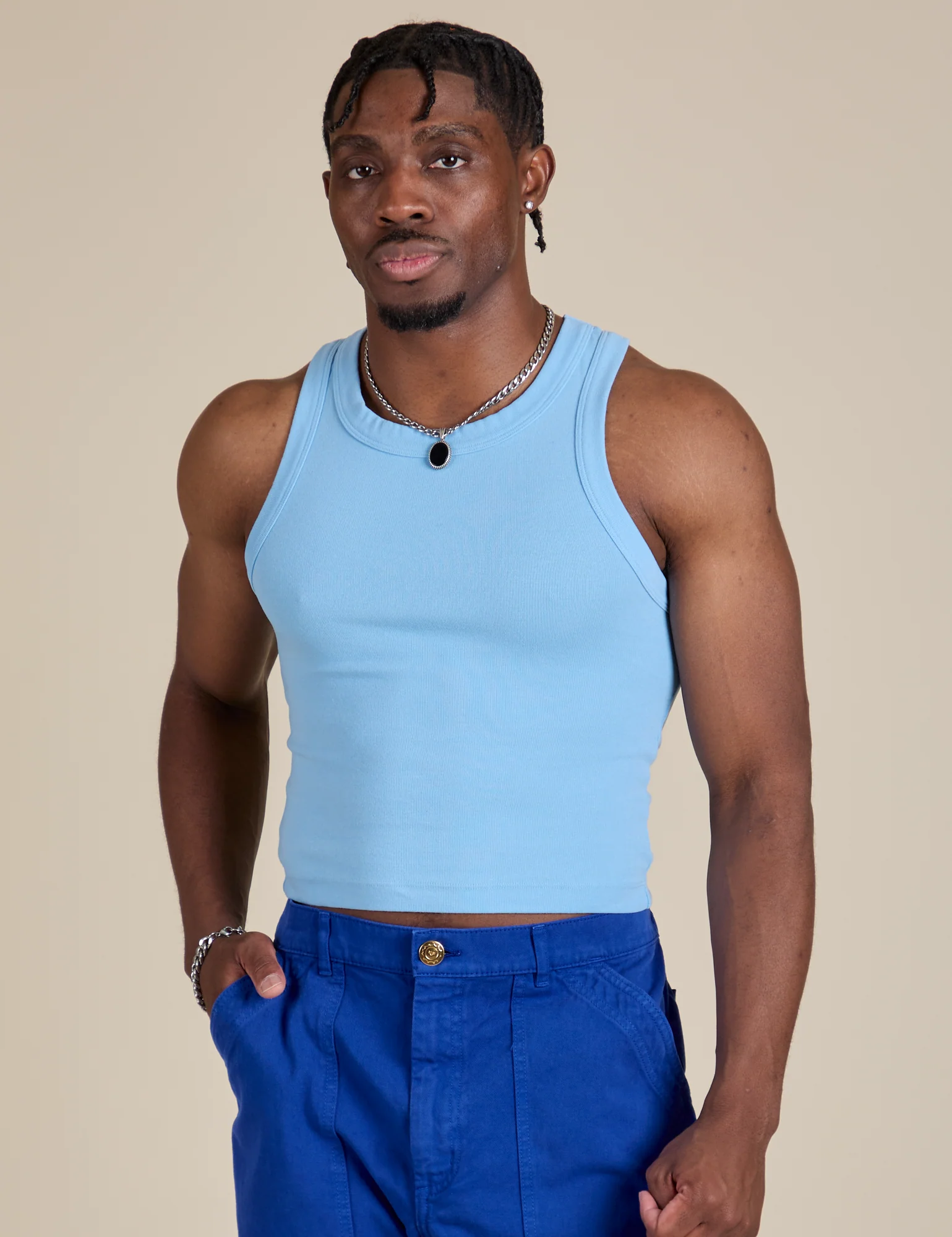 Racerback Tank - Baby Blue - Image 15