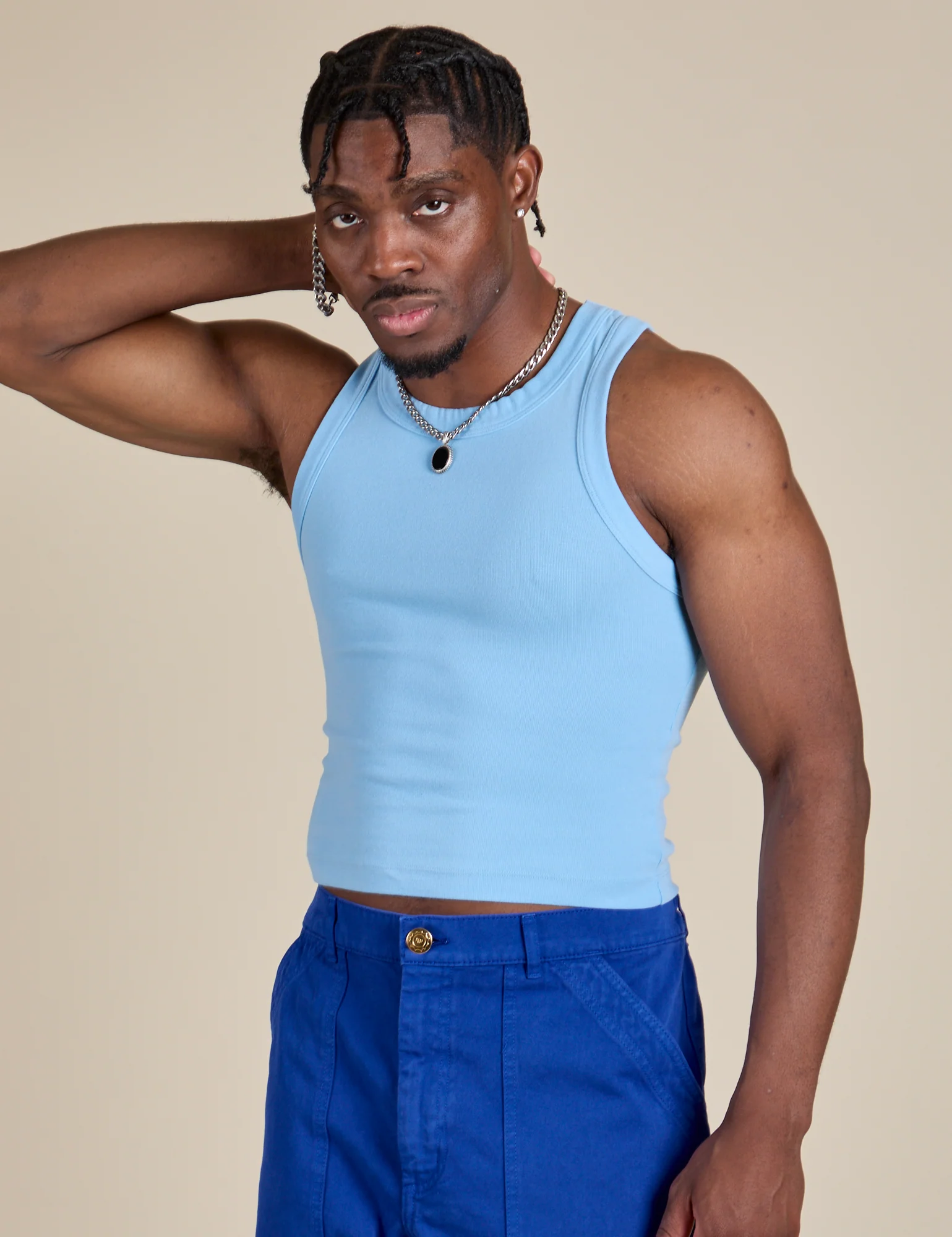 Racerback Tank - Baby Blue - Image 17