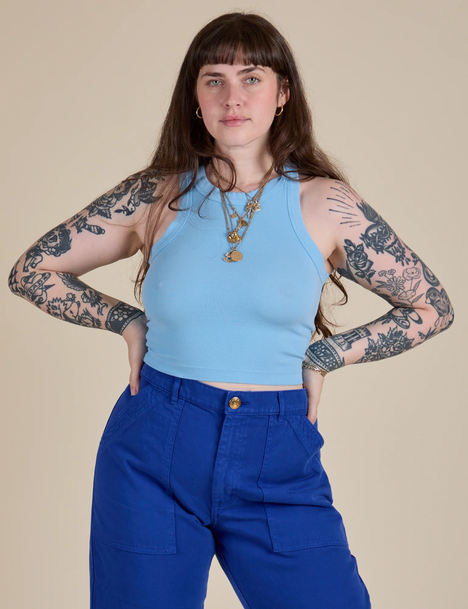 Racerback Tank - Baby Blue - Image 20