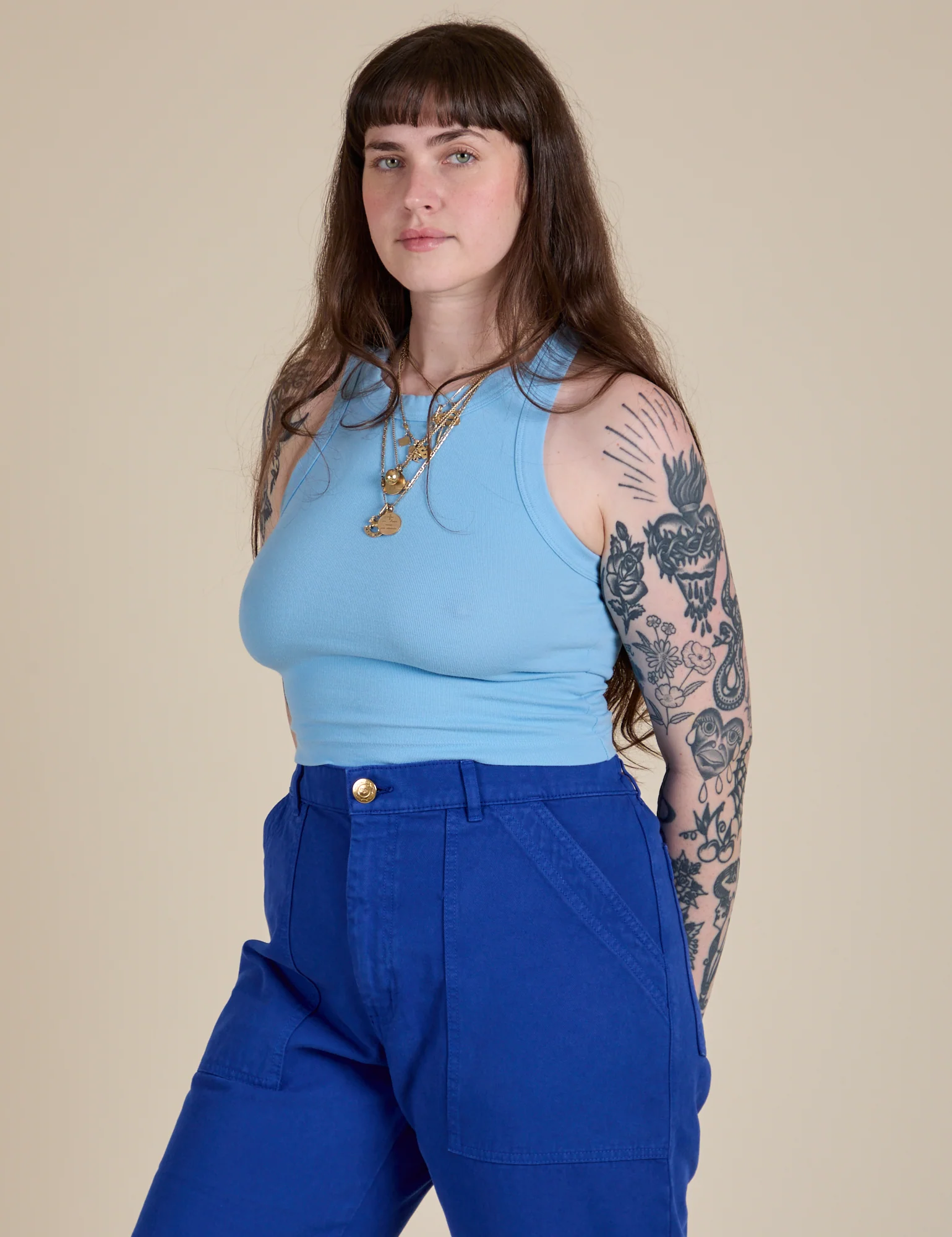 Racerback Tank - Baby Blue - Image 22