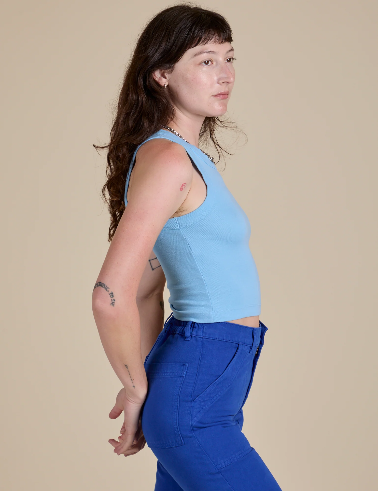 Racerback Tank - Baby Blue - Image 5