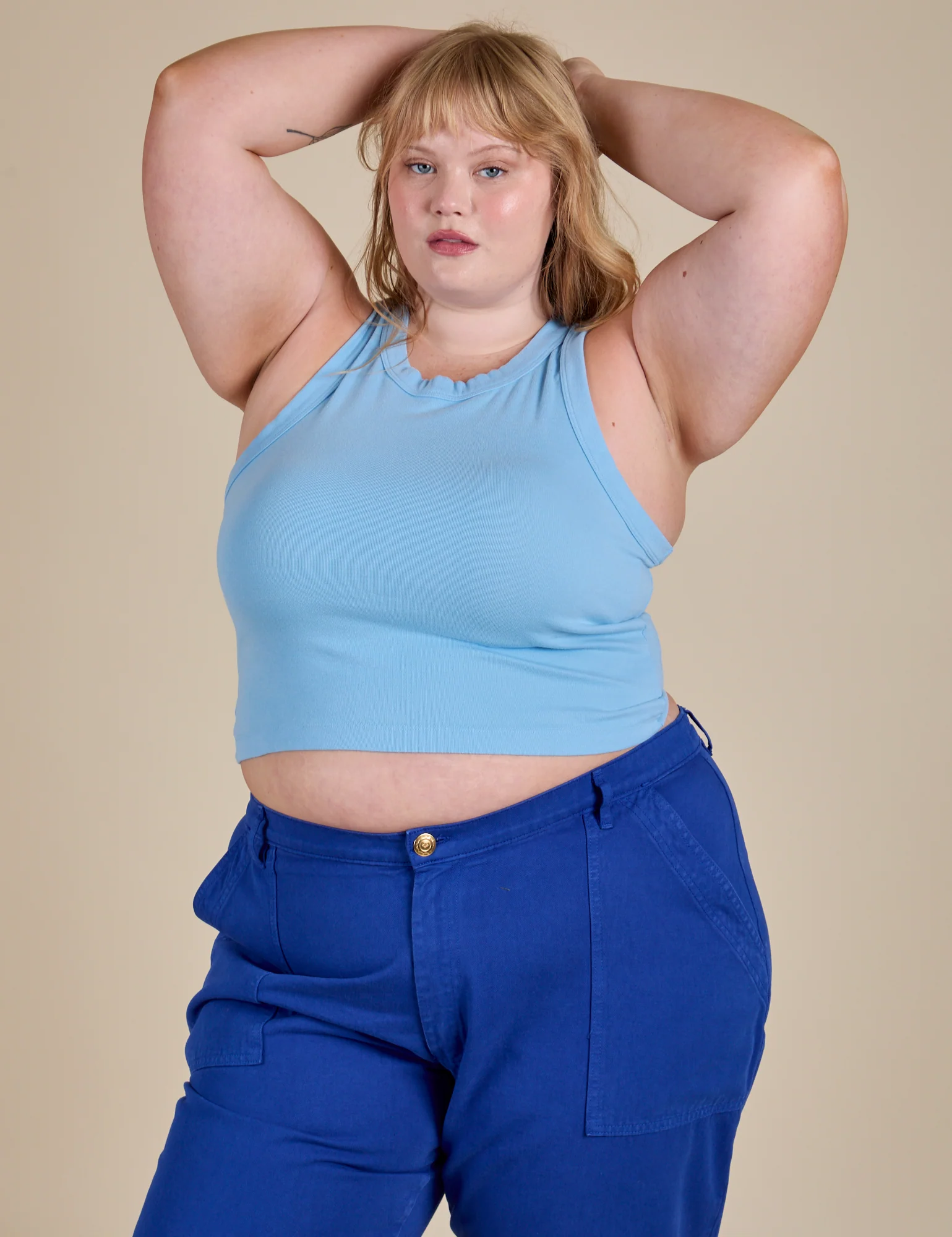 Racerback Tank - Baby Blue - Image 8