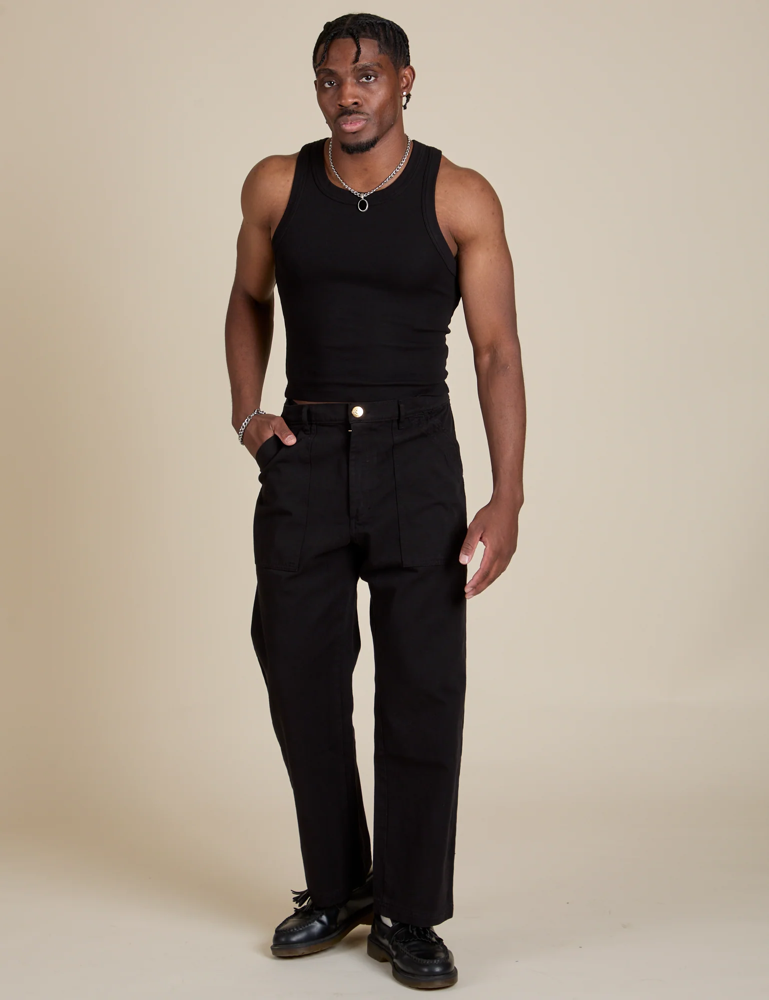 Racerback Tank - Basic Black - Image 10