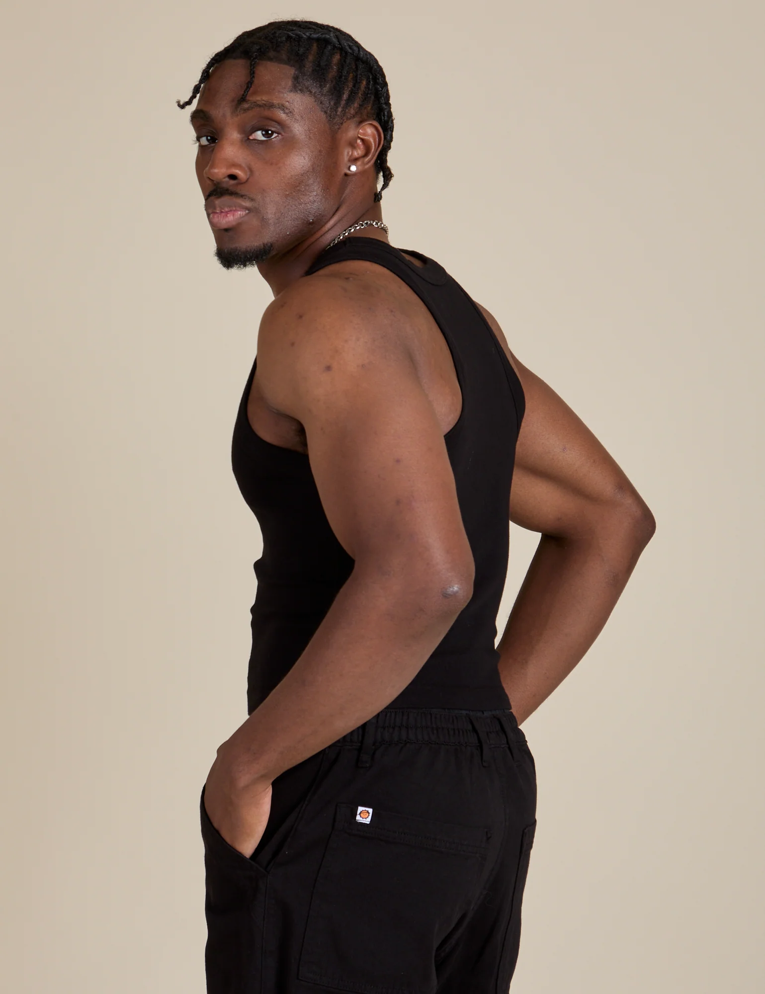 Racerback Tank - Basic Black - Image 14