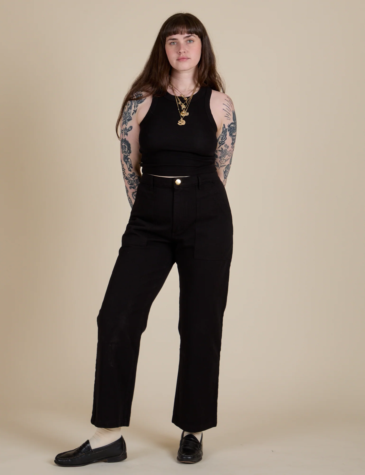 Racerback Tank - Basic Black - Image 18
