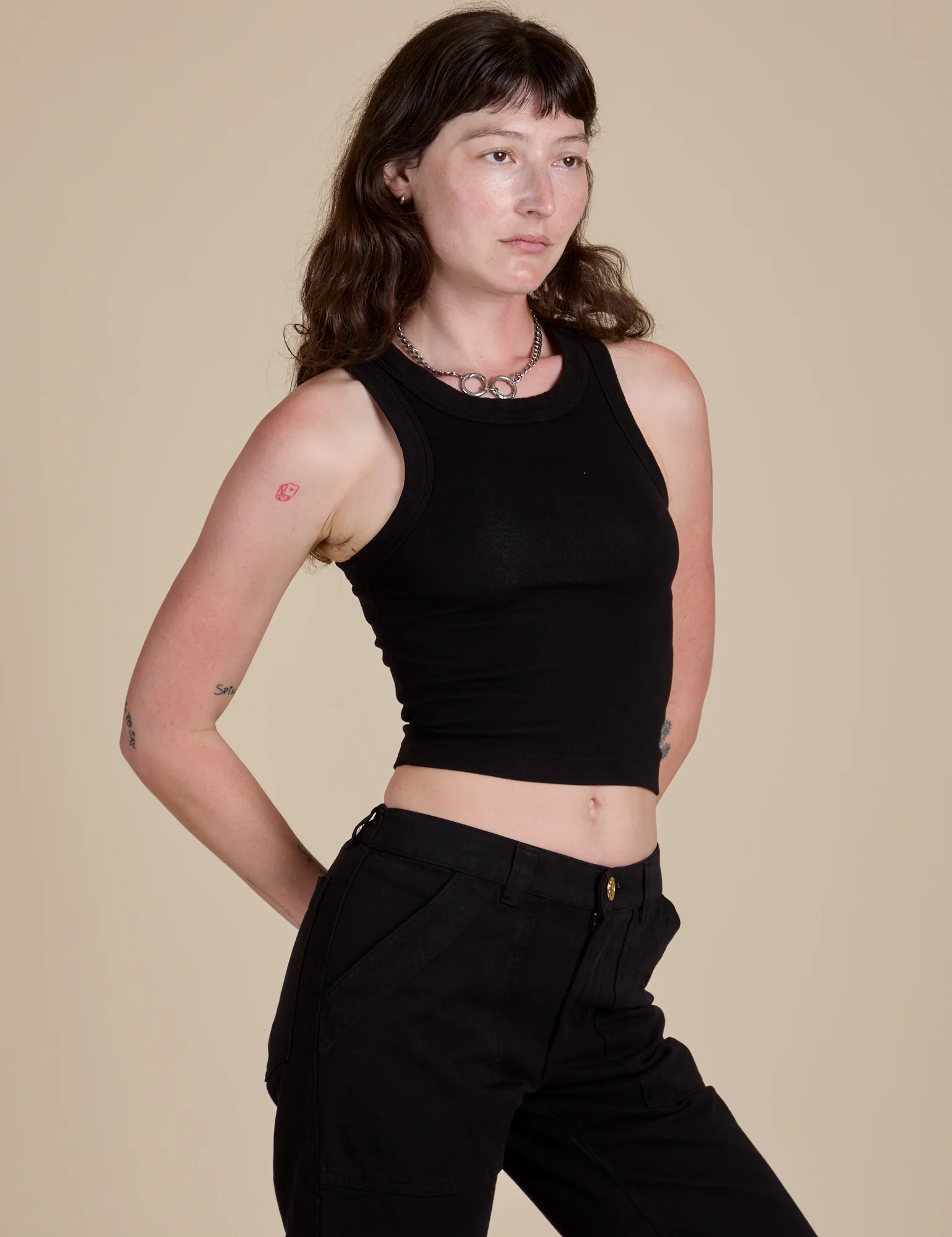 Racerback Tank - Basic Black - Image 25