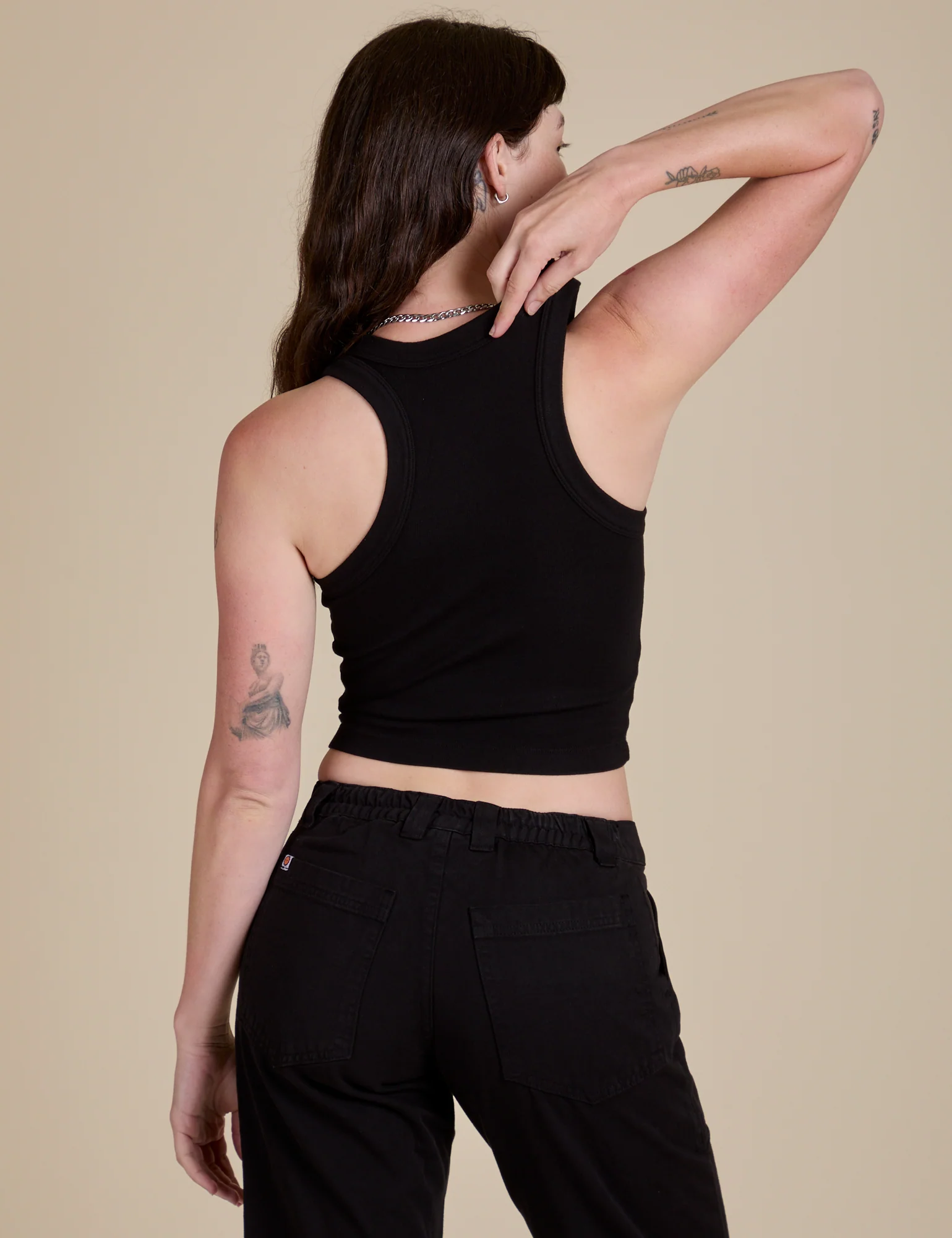 Racerback Tank - Basic Black - Image 26