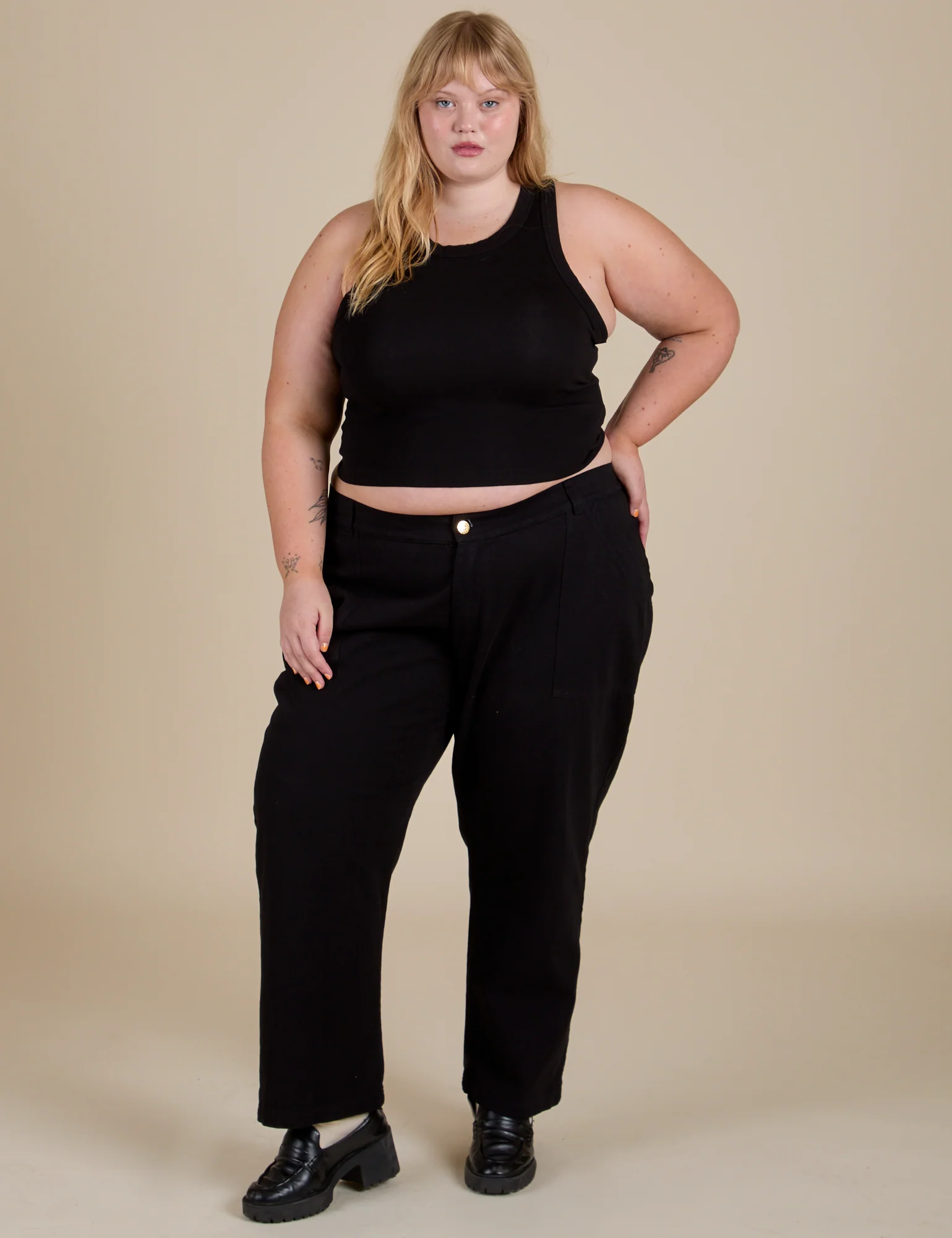 Racerback Tank - Basic Black - Image 4