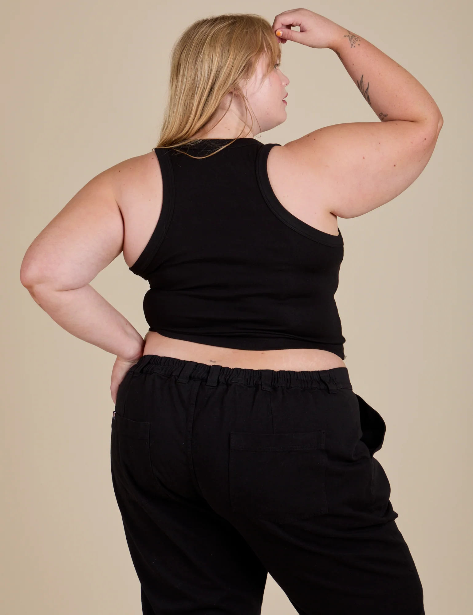 Racerback Tank - Basic Black - Image 6