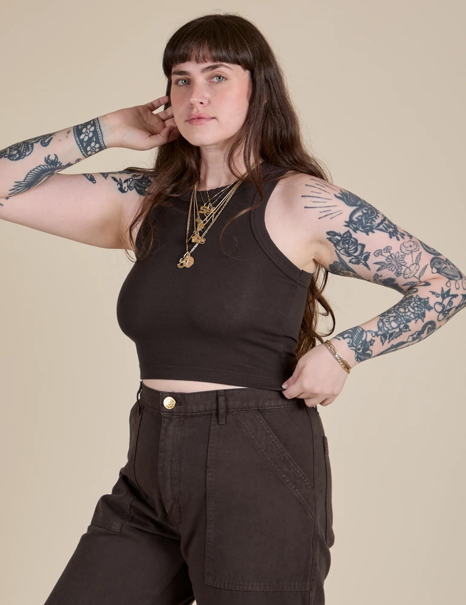 Racerback Tank - Espresso Brown - Image 11