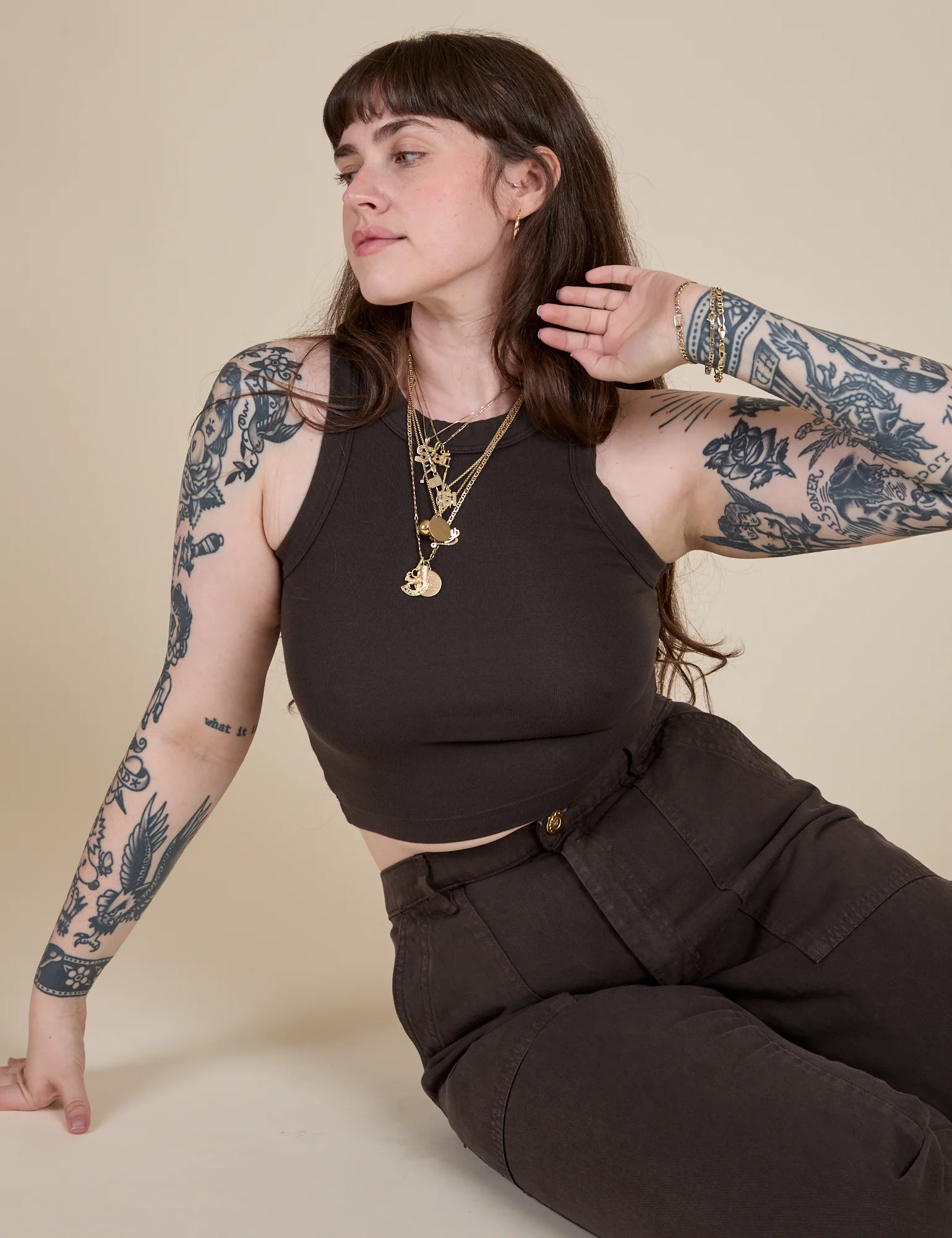 Racerback Tank - Espresso Brown - Image 15