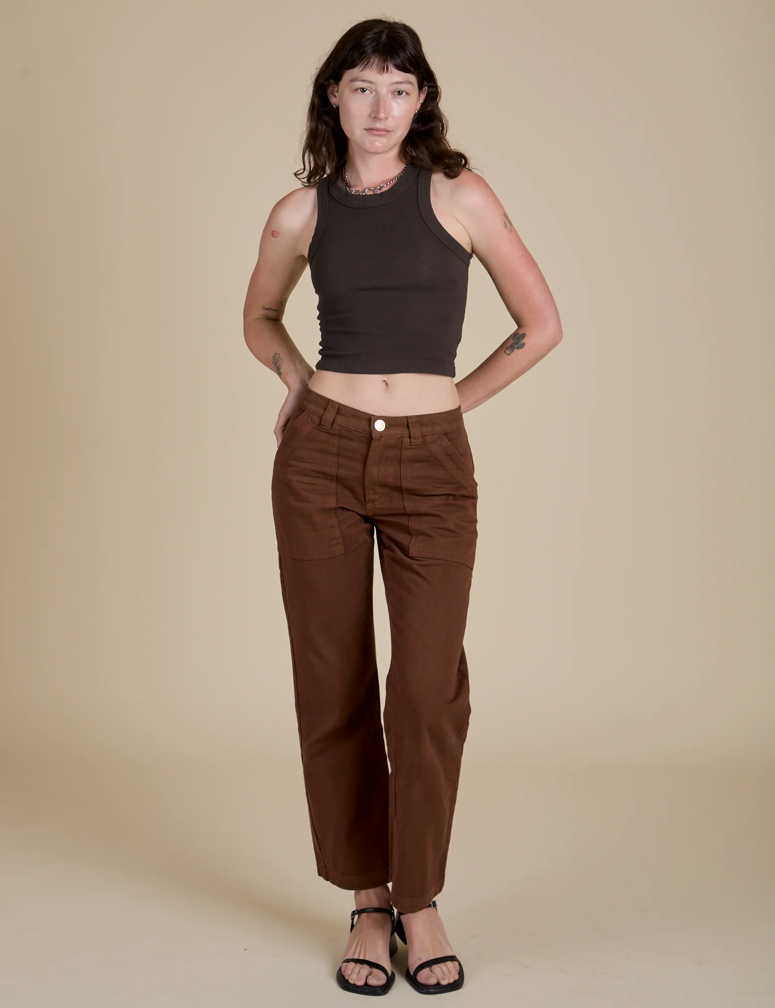 Racerback Tank - Espresso Brown - Image 24