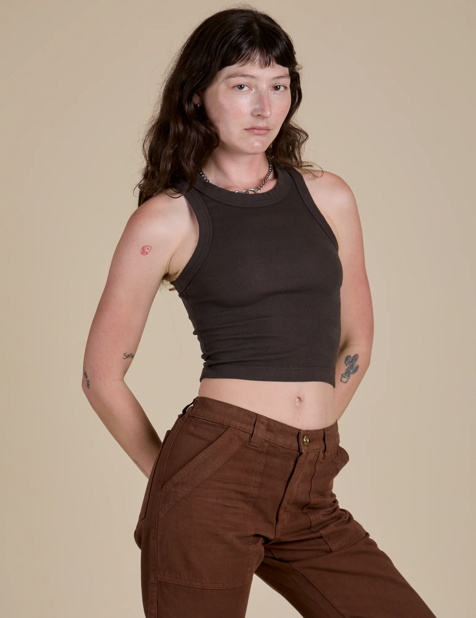 Racerback Tank - Espresso Brown - Image 25