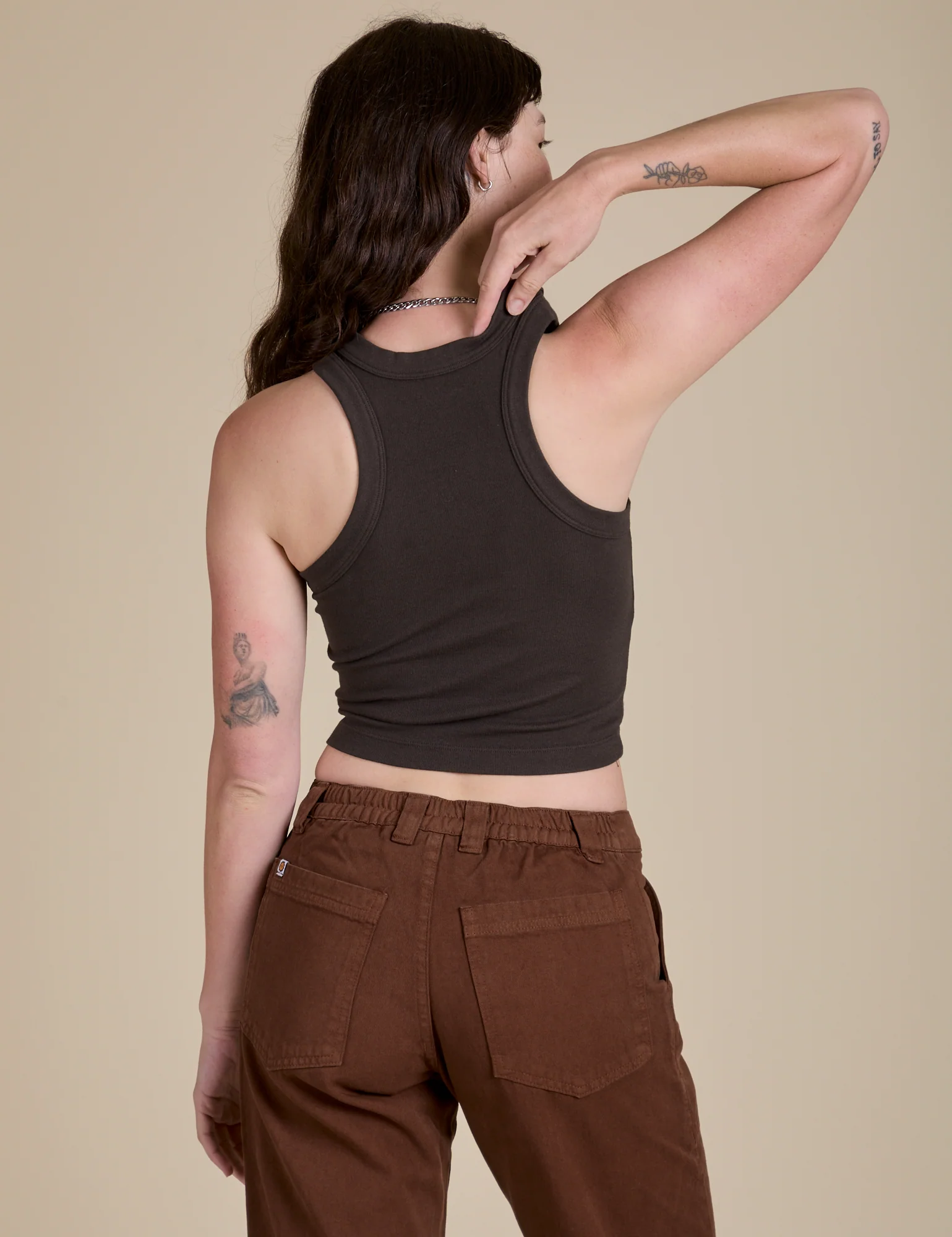 Racerback Tank - Espresso Brown - Image 27