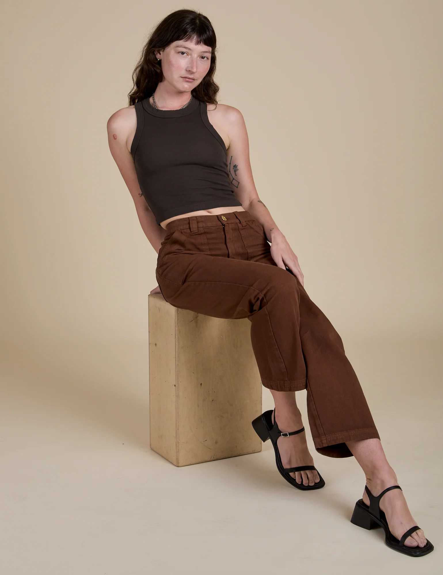 Racerback Tank - Espresso Brown - Image 29