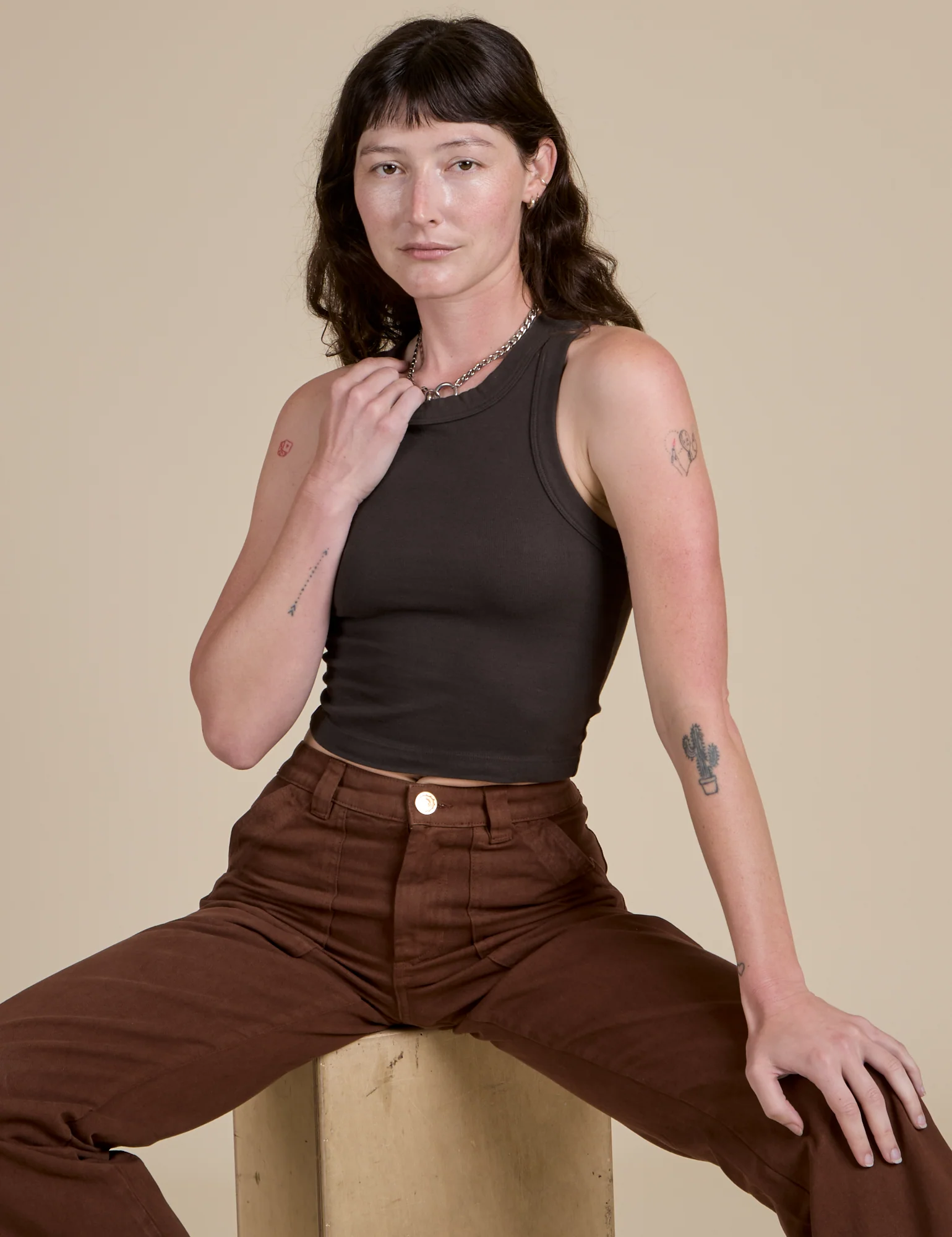 Racerback Tank - Espresso Brown - Image 30