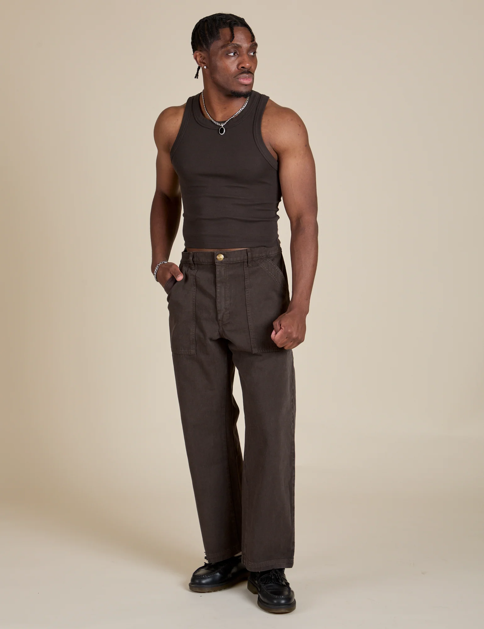 Racerback Tank - Espresso Brown - Image 4