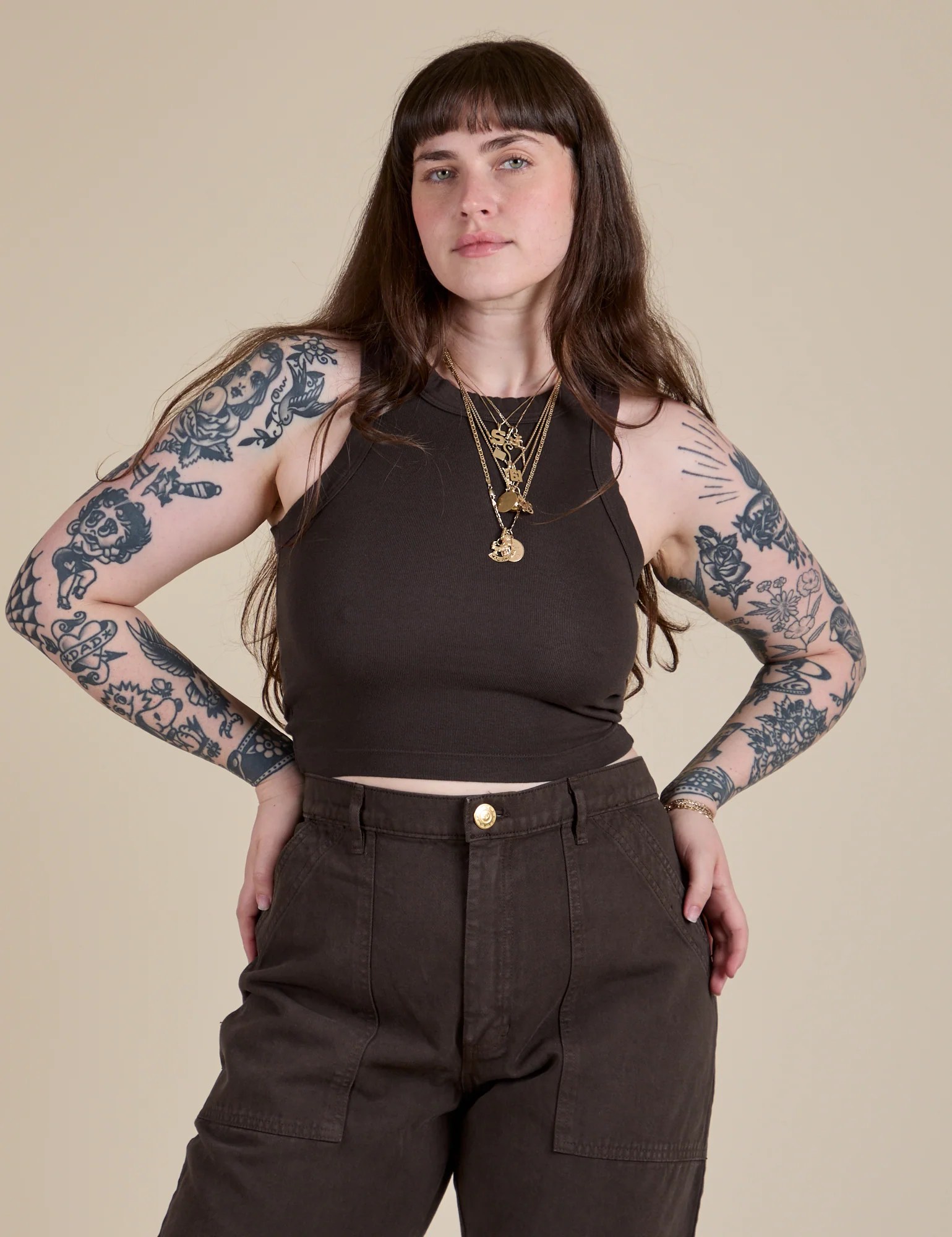 Racerback Tank - Espresso Brown - Image 9