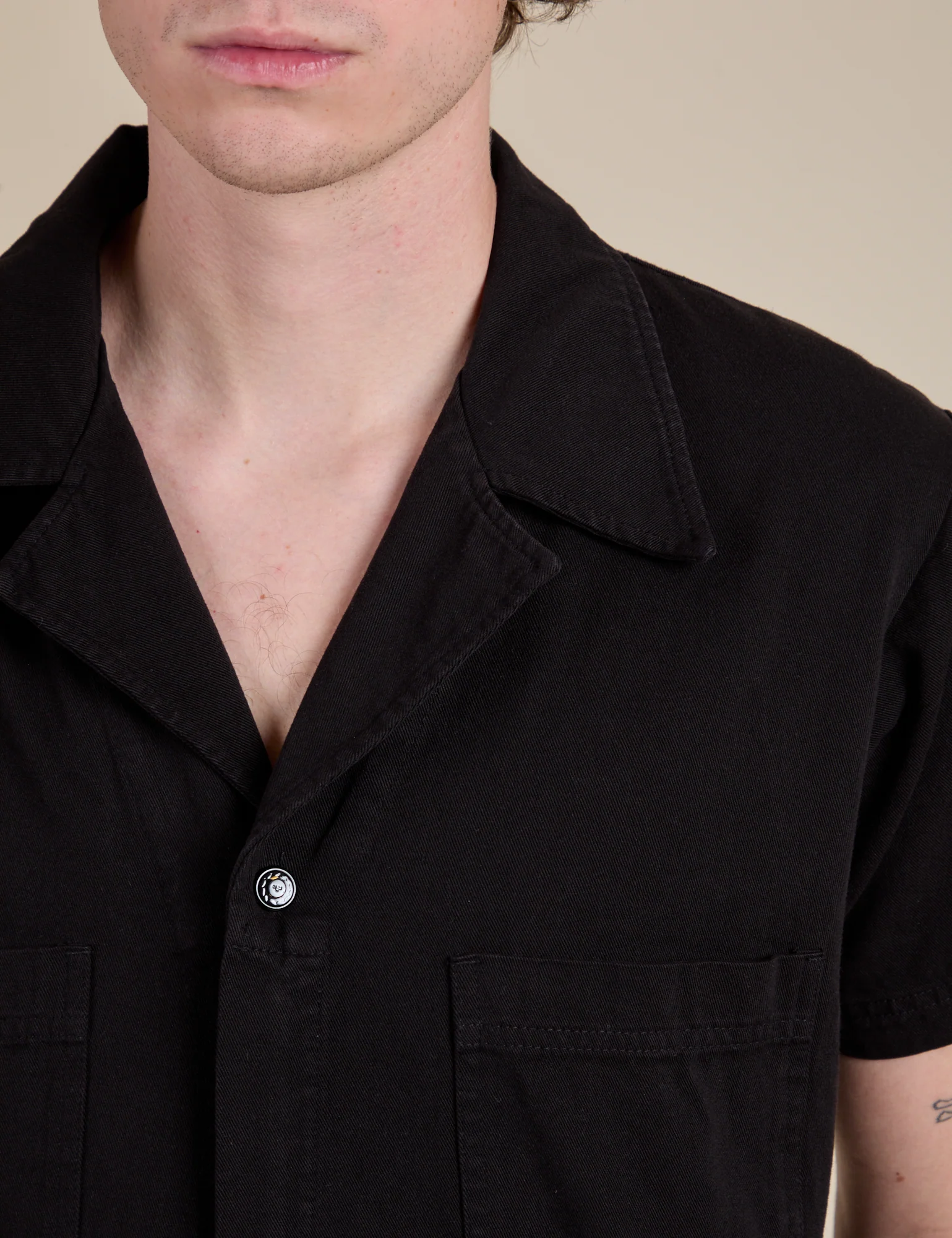 Short Sleeve Jumpsuit - Basic Black - Image 16