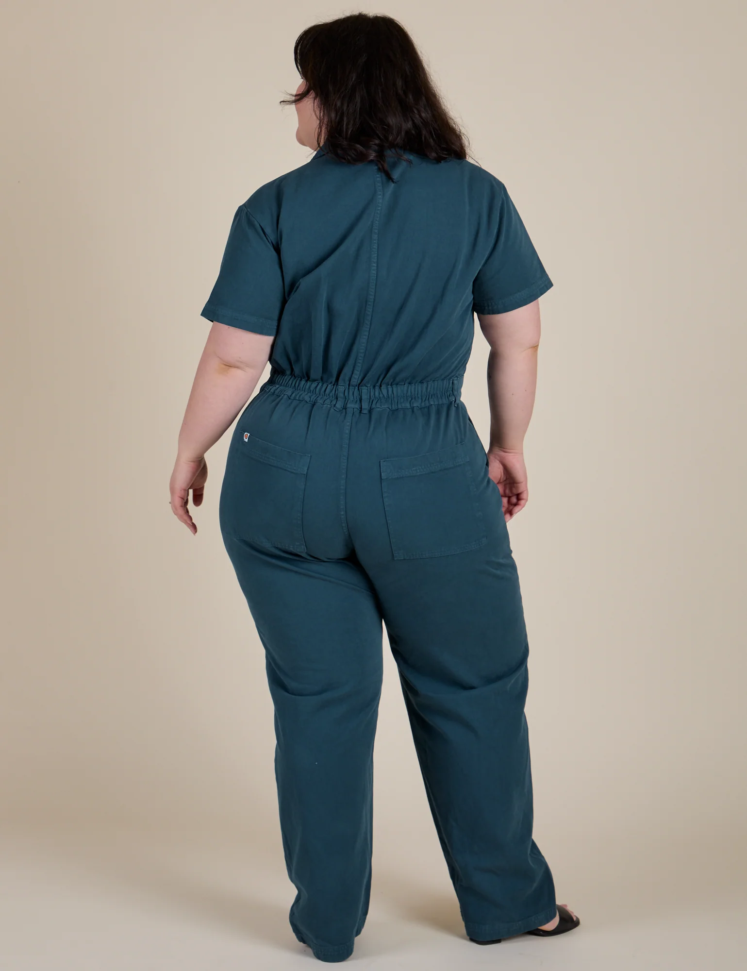 Short Sleeve Jumpsuit - Lagoon - Image 12