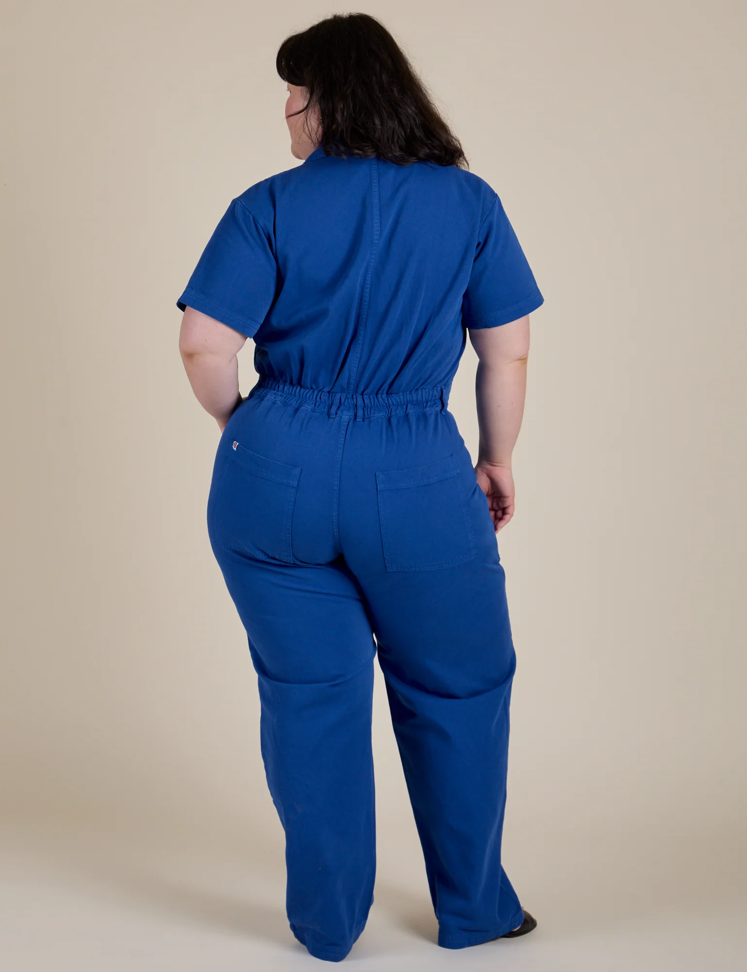 Short Sleeve Jumpsuit - Royal Blue - Image 24